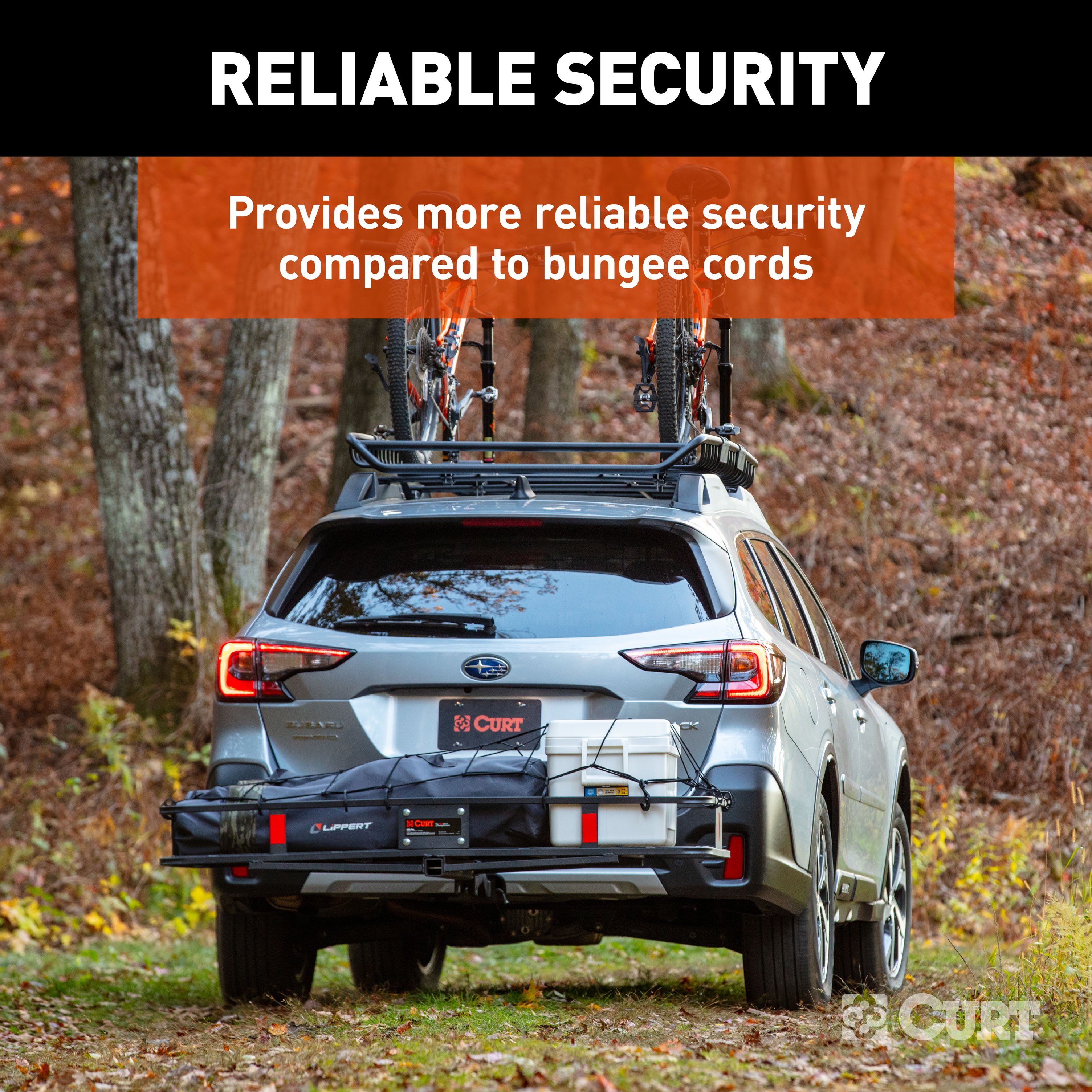 CURT 43" x 24" Elastic Cargo Net for Hitch Carrier 18223 thumbnail 2