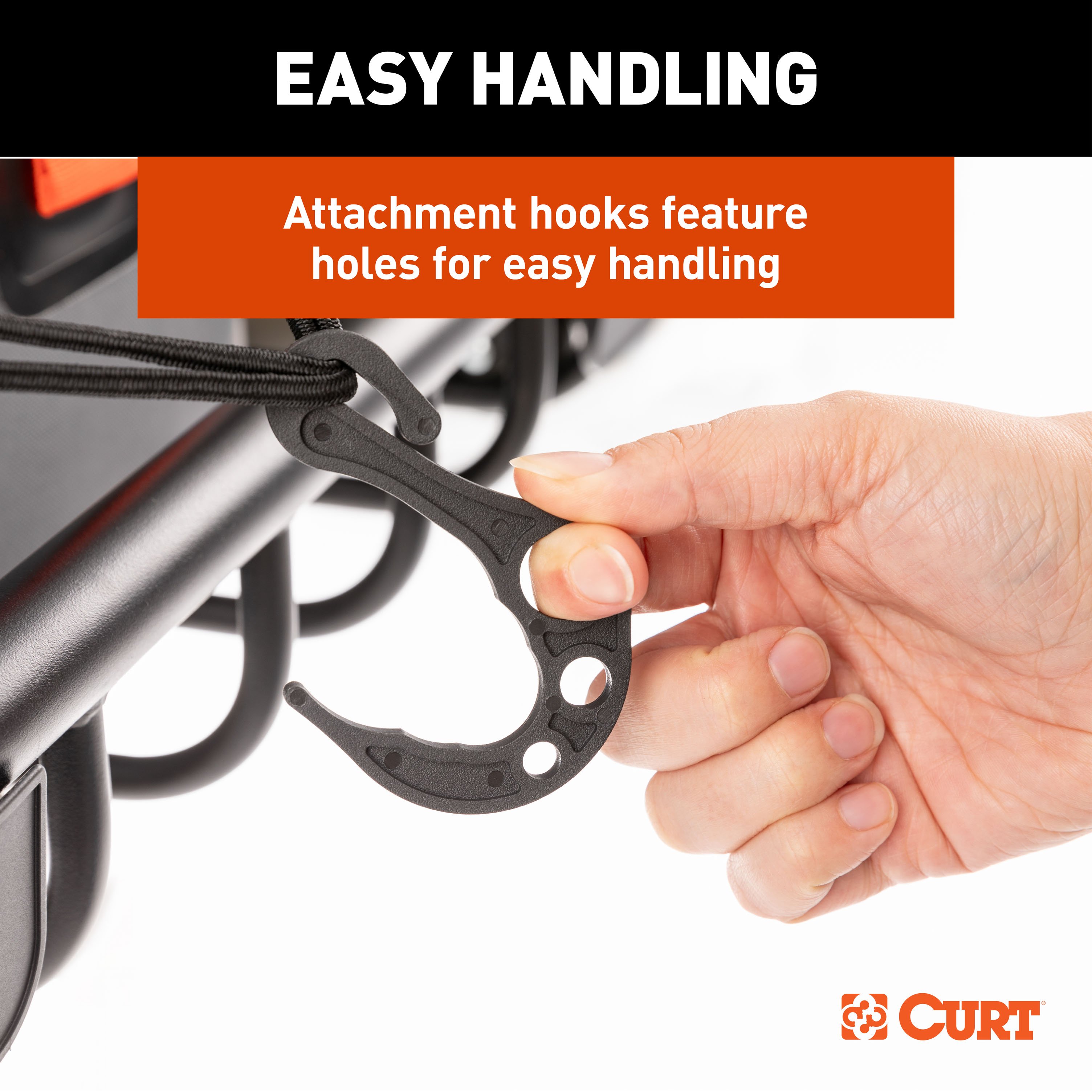 CURT 43" x 24" Elastic Cargo Net for Hitch Carrier 18223 thumbnail 3