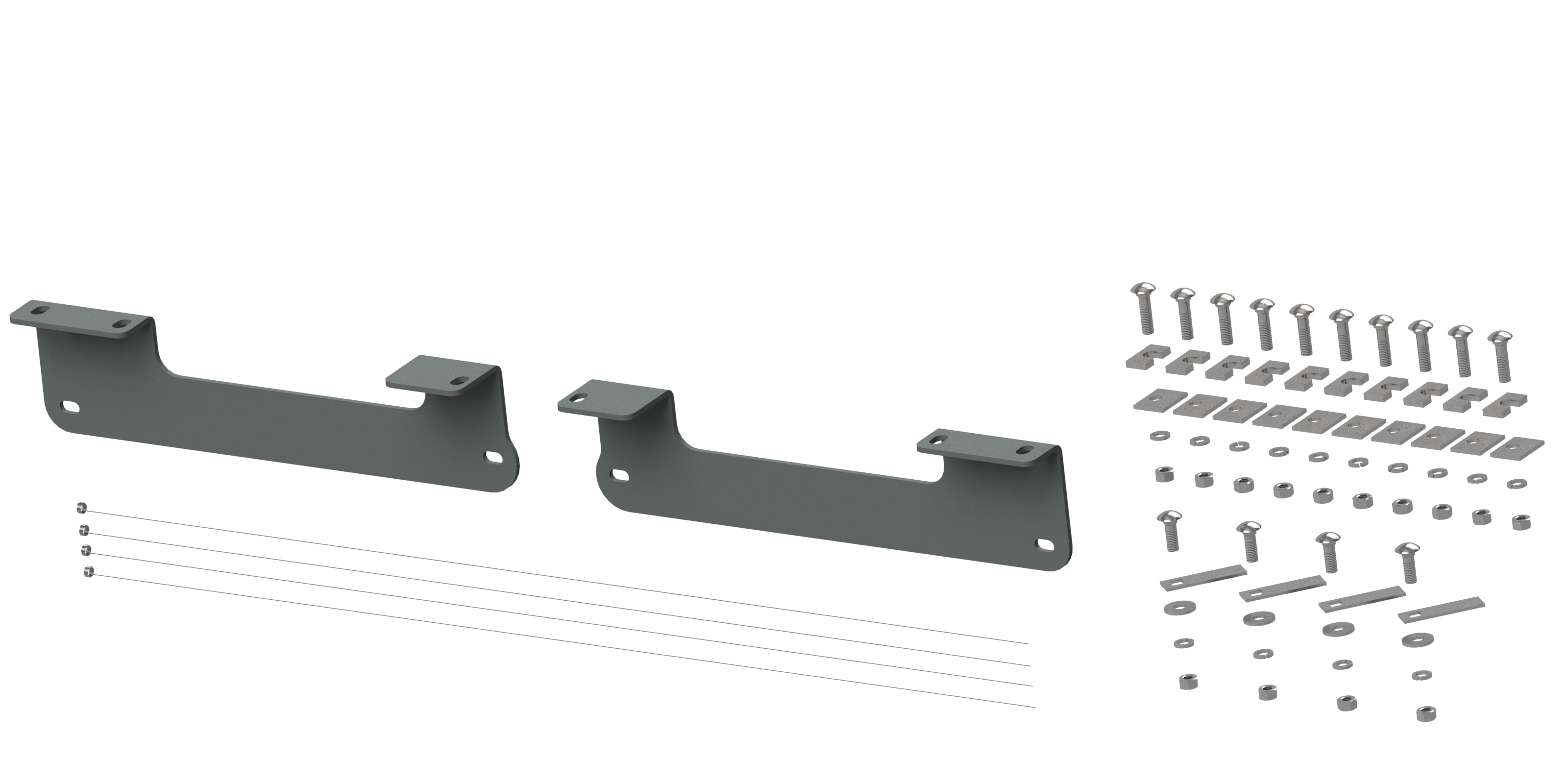 B&W Trailer Hitches Custom Installation Brackets For Universal Mounting Rails For Some Ford Trucks Fifth Wheel Trailer Hitch Bracket BQVLRVR2404 thumbnail 0