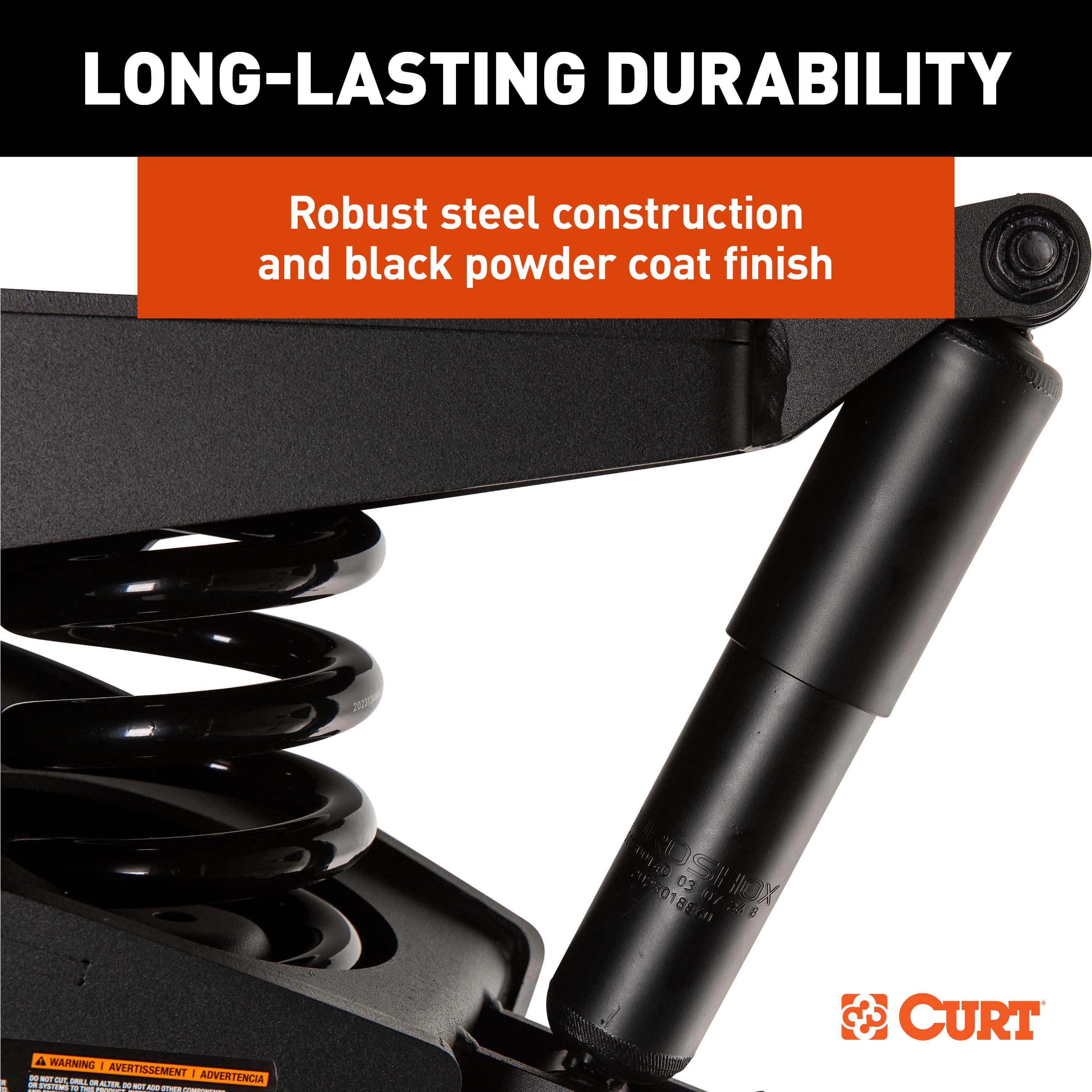 CURT 2024044569 Helux Coil-Spring 5th Wheel Pin Box, 3,500 lbs. Pin Weight, 18,000 lbs. Weight Capacity thumbnail 8