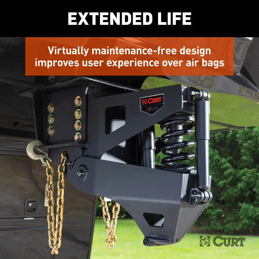 CURT 20K Helux Coil-Spring Gooseneck Pin Box Gooseneck to Fifth Wheel, 2,700 lbs. Pin Weight Capacity 2024044574 thumbnail 8