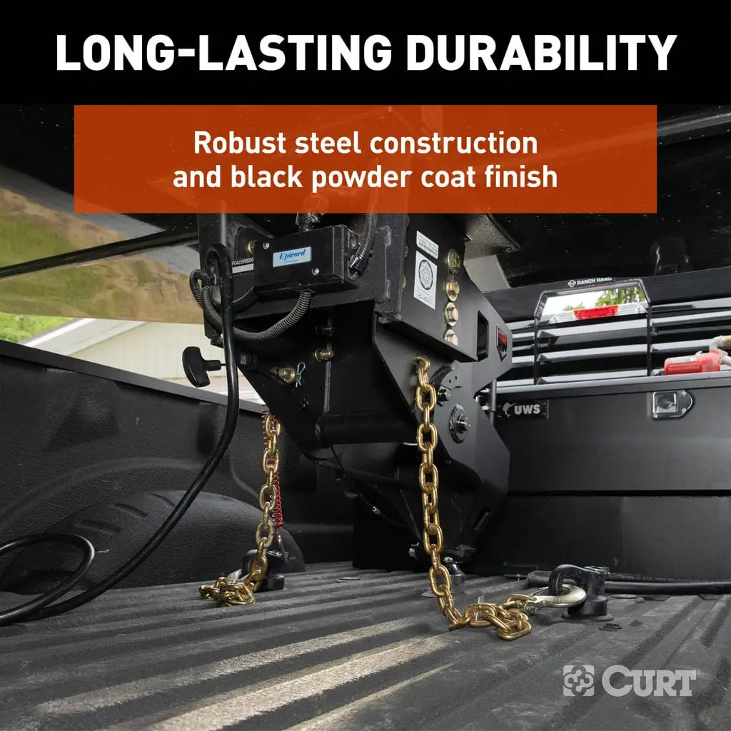 CURT 20K Helux Coil-Spring Gooseneck Pin Box Gooseneck to Fifth Wheel, 2,700 lbs. Pin Weight Capacity 2024044574 thumbnail 9