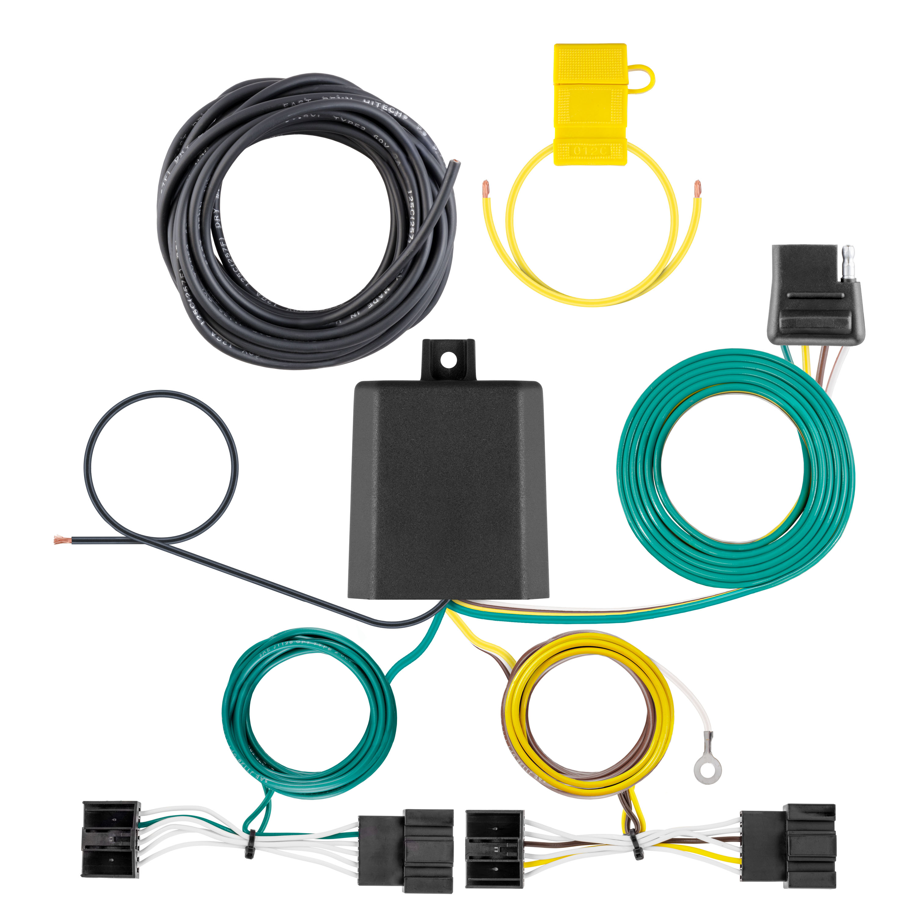 CURT Custom Wiring Harness, 4-Way Flat Output, Select BMW X3 56543 thumbnail 0