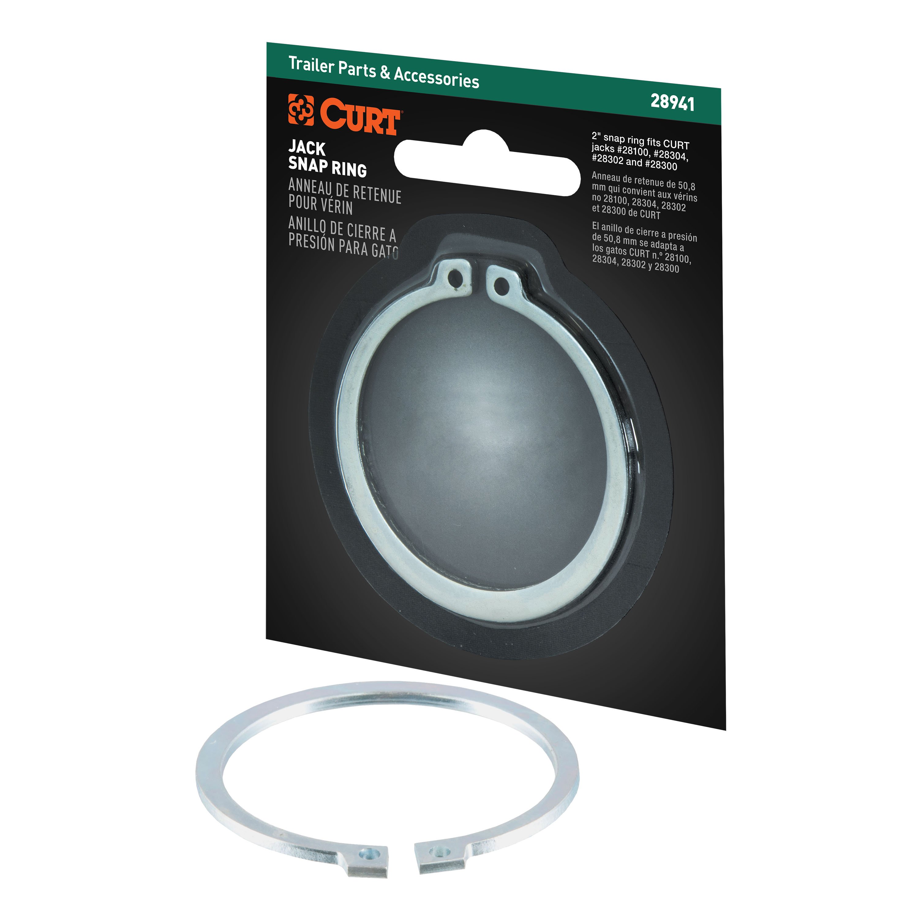 CURT 28941 Replacement Jack Snap Ring for #28100, #28304, #28302 or #28300 thumbnail 0