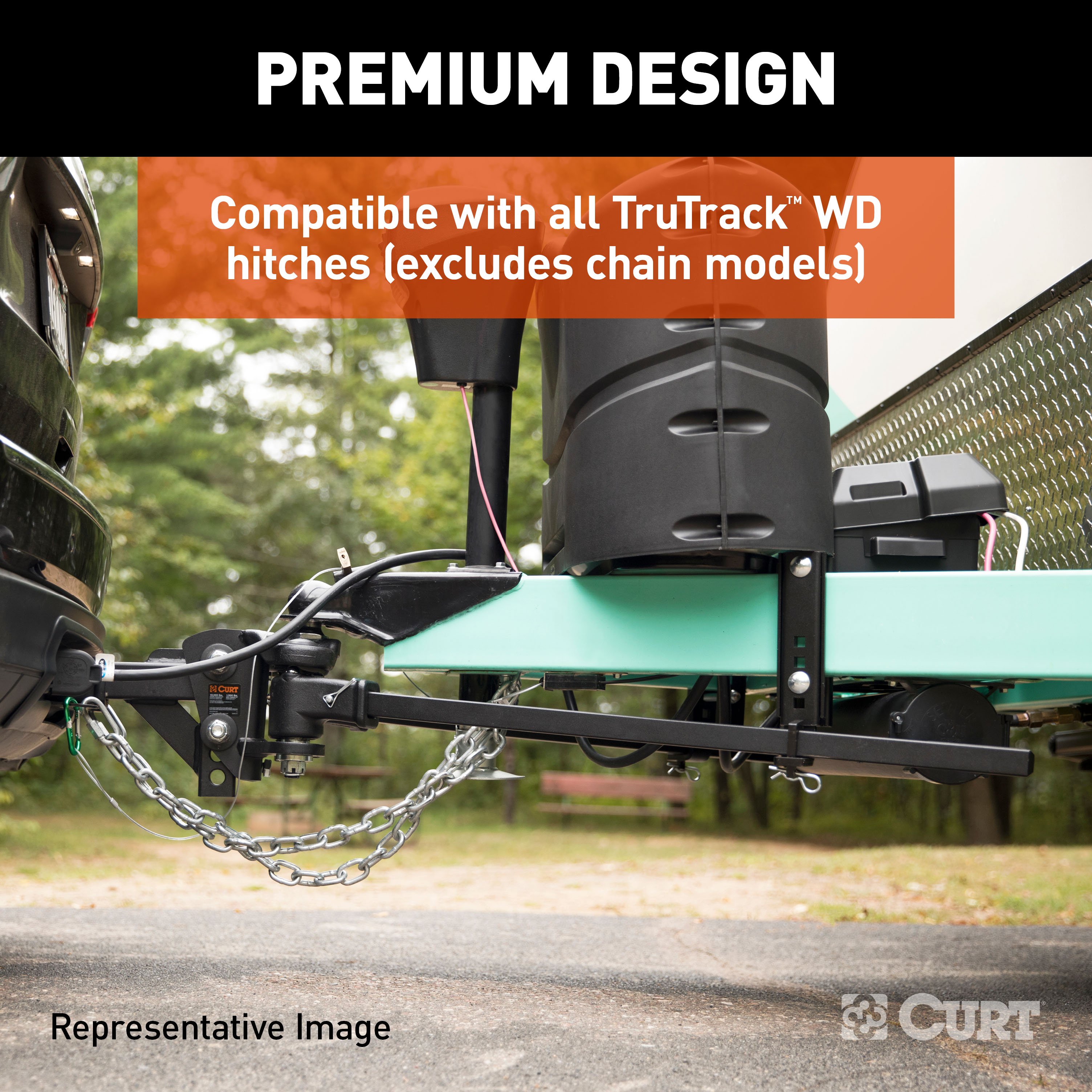 CURT TruTrack Heavy-Duty 8" Adjustable Support Brackets (2-Pack) 17518 thumbnail 3