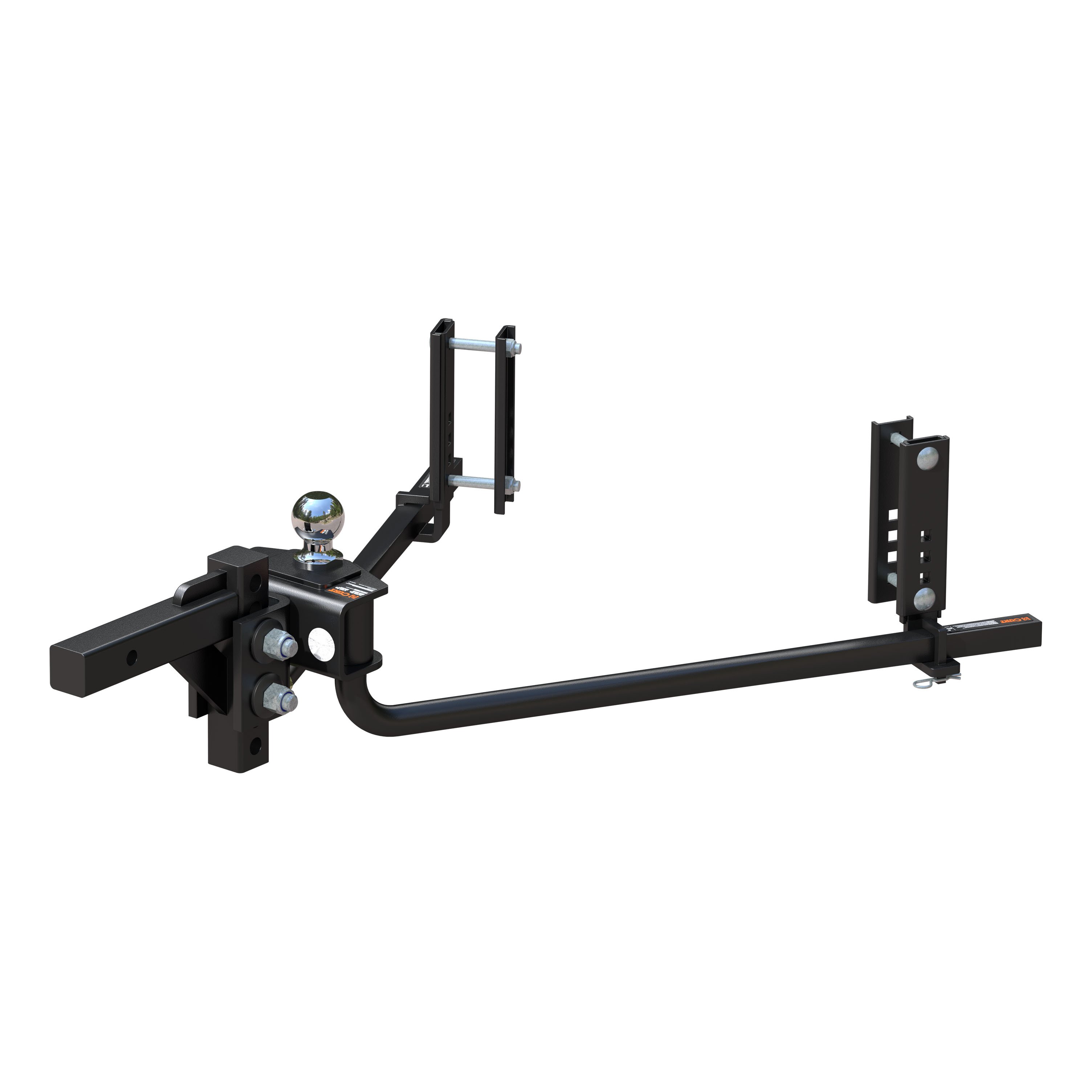 CURT 17599 TruTrack 2P Round Bar Weight Distribution Hitch with 2x Sway Control, Up to 8K, 2-In Shank, 2-5/16-Inch Ball thumbnail 0