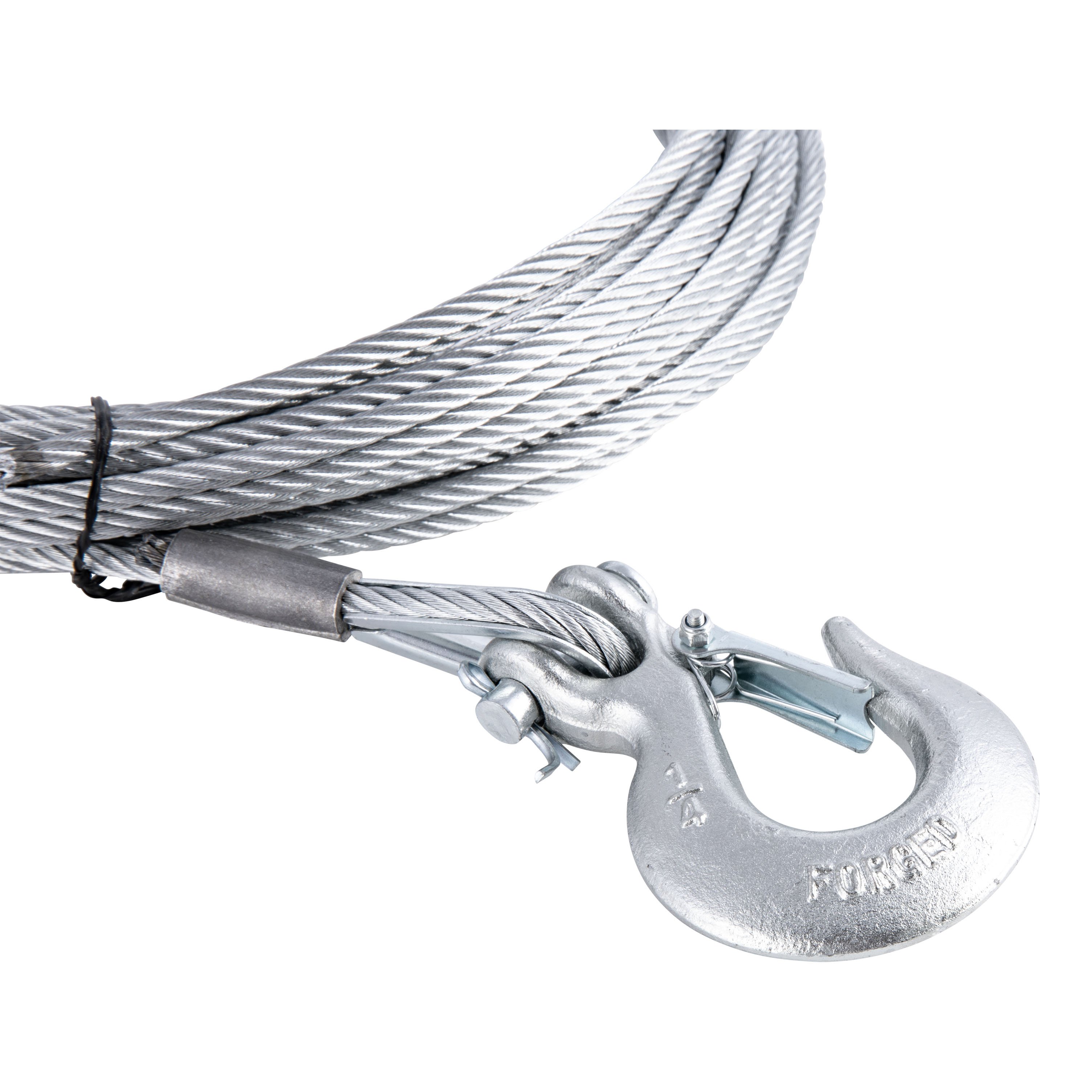 CURT 50' Winch Cable with Snap Hook (5,600 lbs.) 29461 thumbnail 1