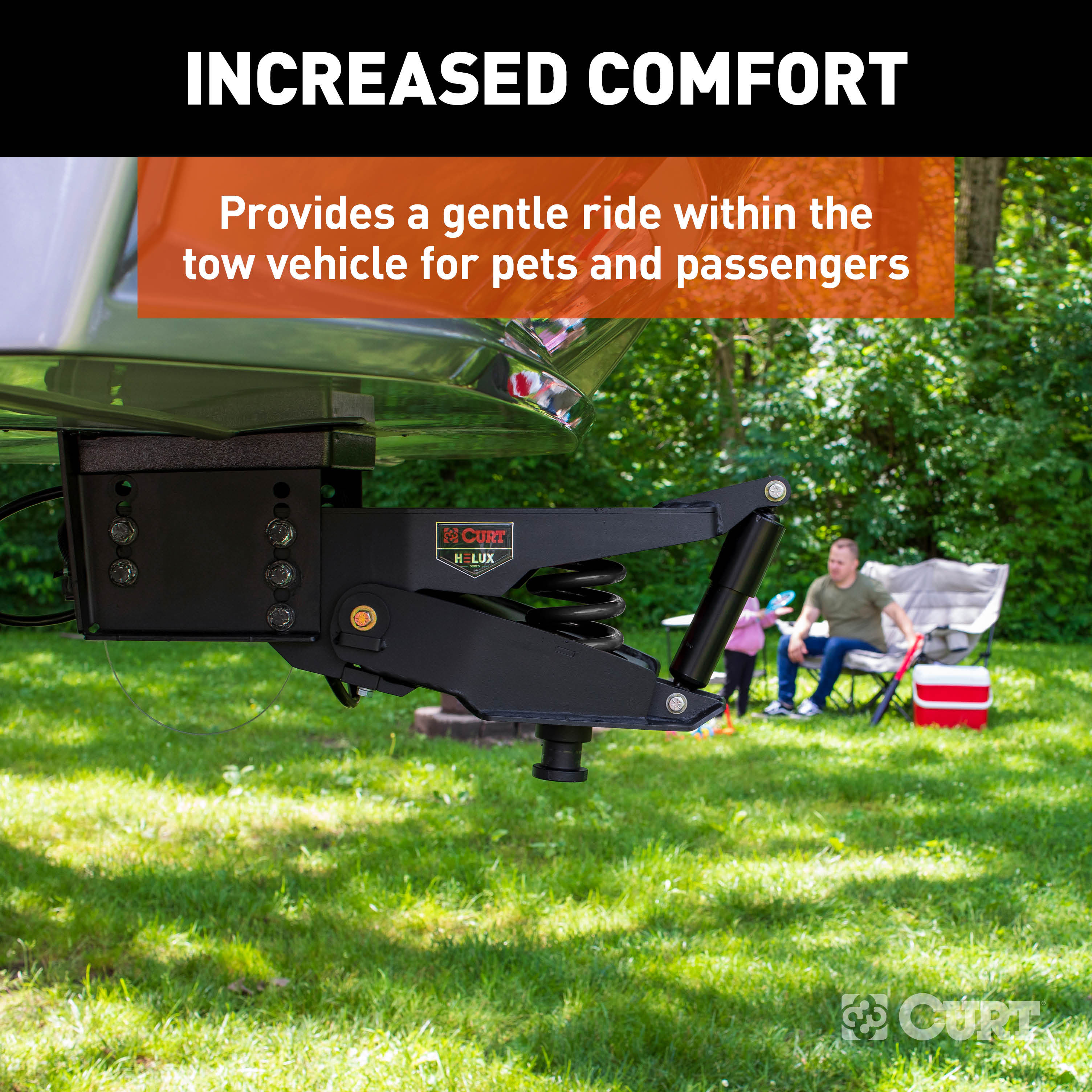 CURT 2024122233 Helux Coil-Spring 5th Wheel Pin Box, 4,000 lbs. Pin Weight, 24,000 lbs. Weight Capacity thumbnail 2