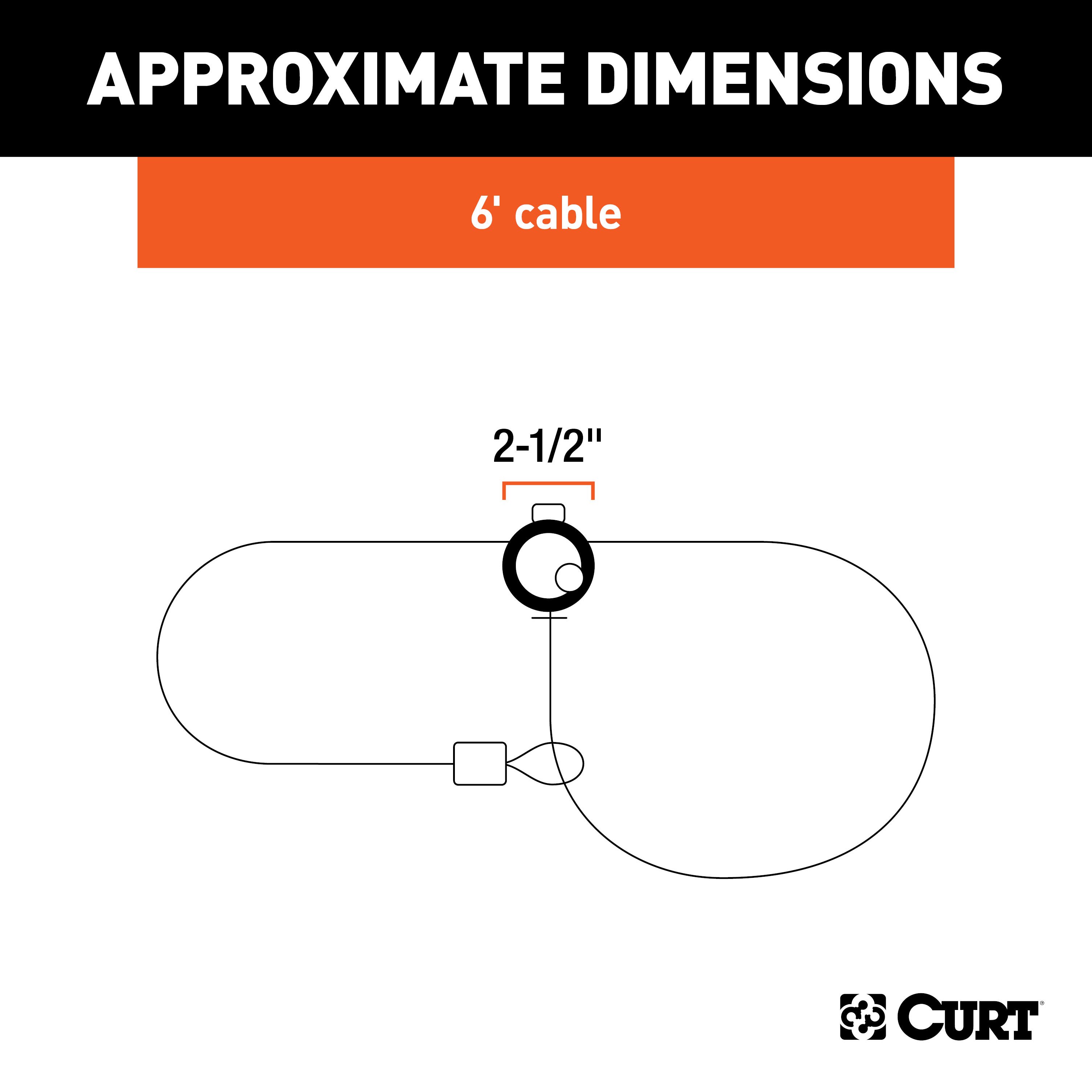 CURT 23670 6-Foot Bike Cable Lock thumbnail 7