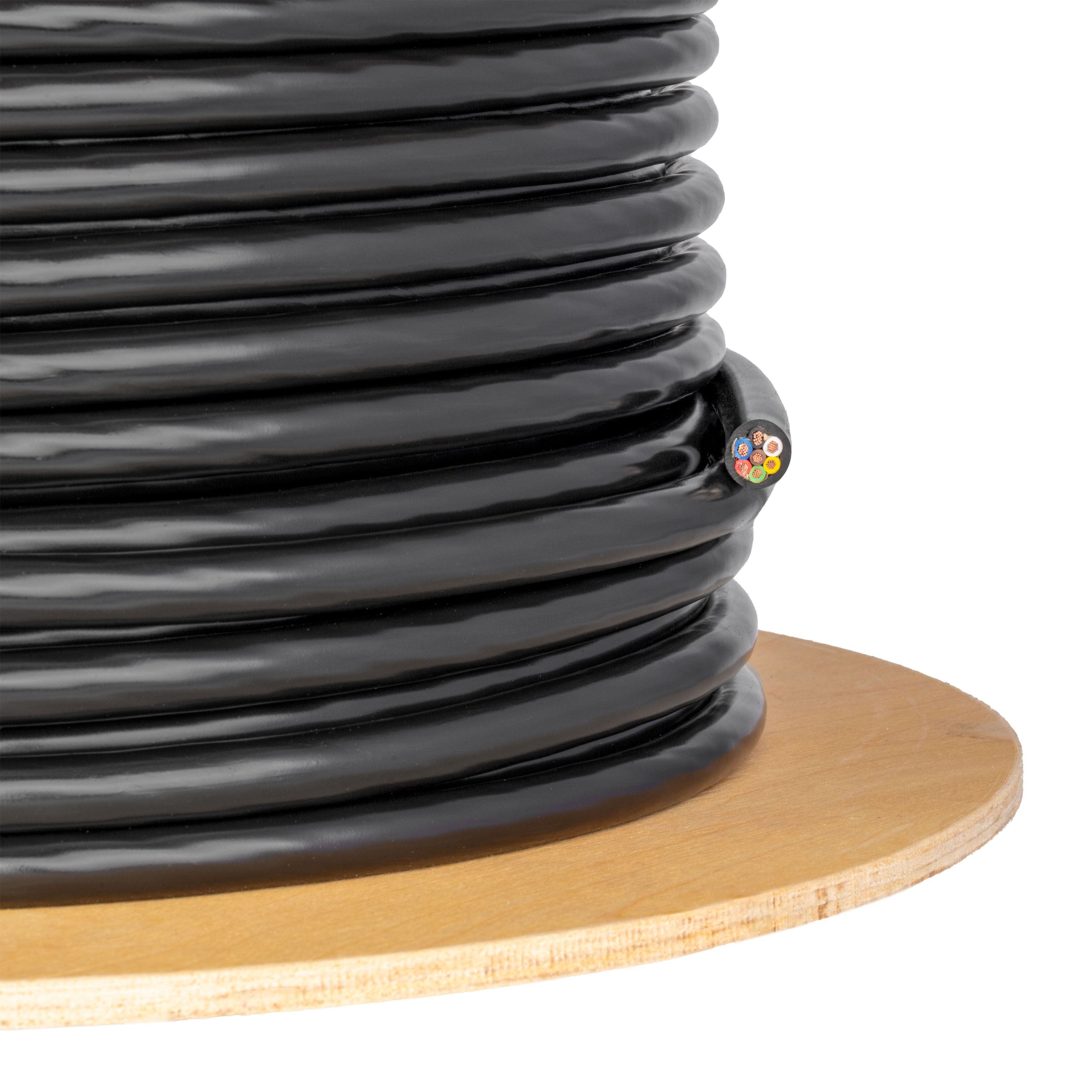 CURT 57031 7-Wire Trailer Cable Wiring, 25' Spool, 12/14 Gauge Wire thumbnail 2