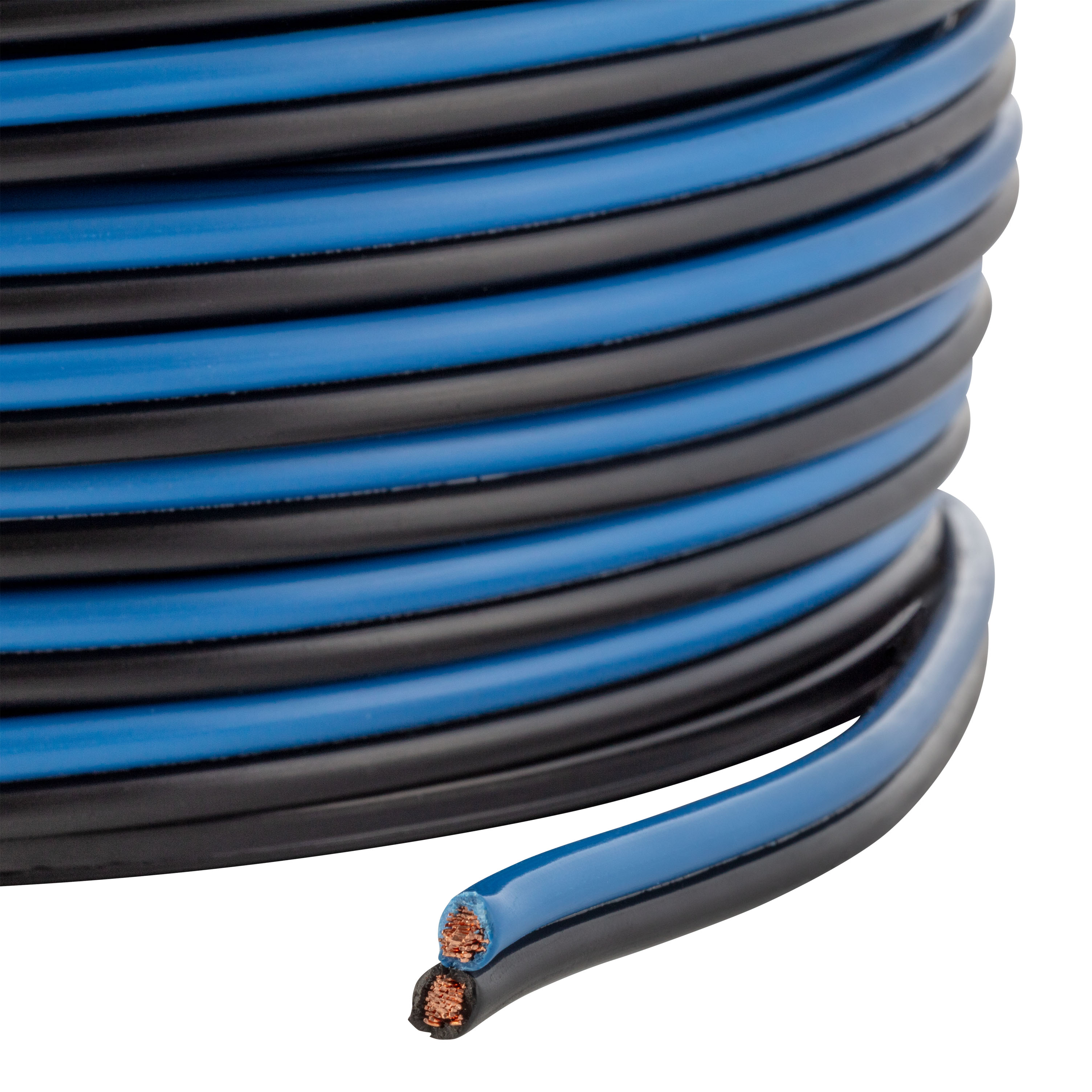 CURT Automotive Primary Wire, 2-Bond Black, Blue 250' Spool thumbnail 2