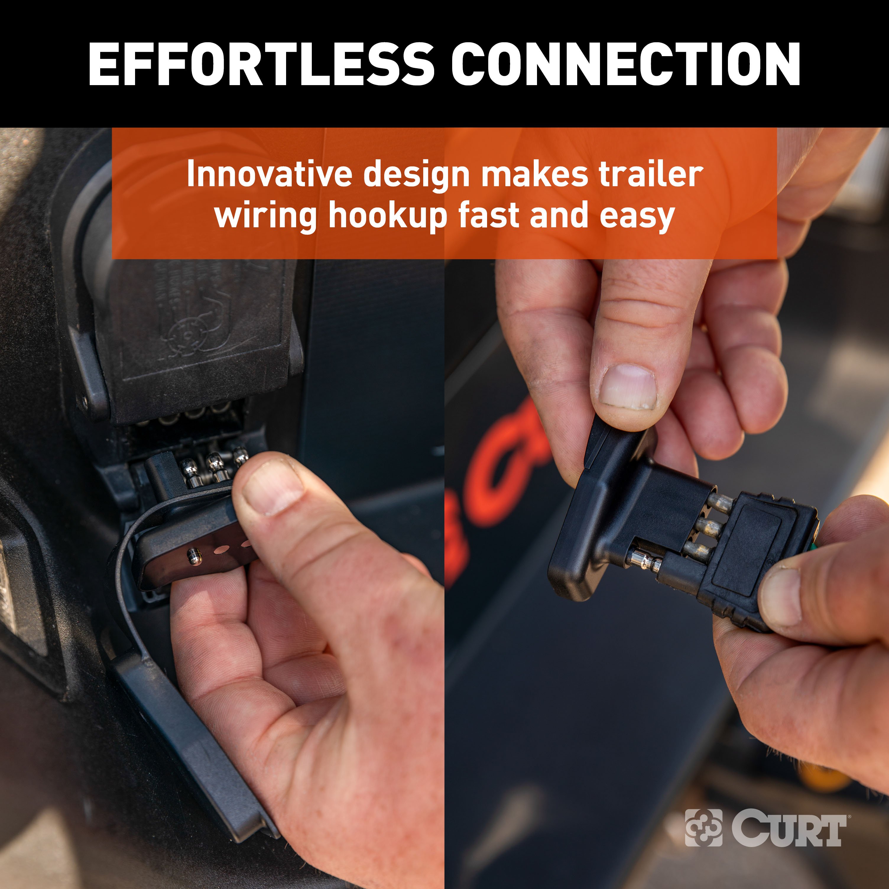 CURT 4-Way Flat Magnetic Connector Adapter 58306 thumbnail 3