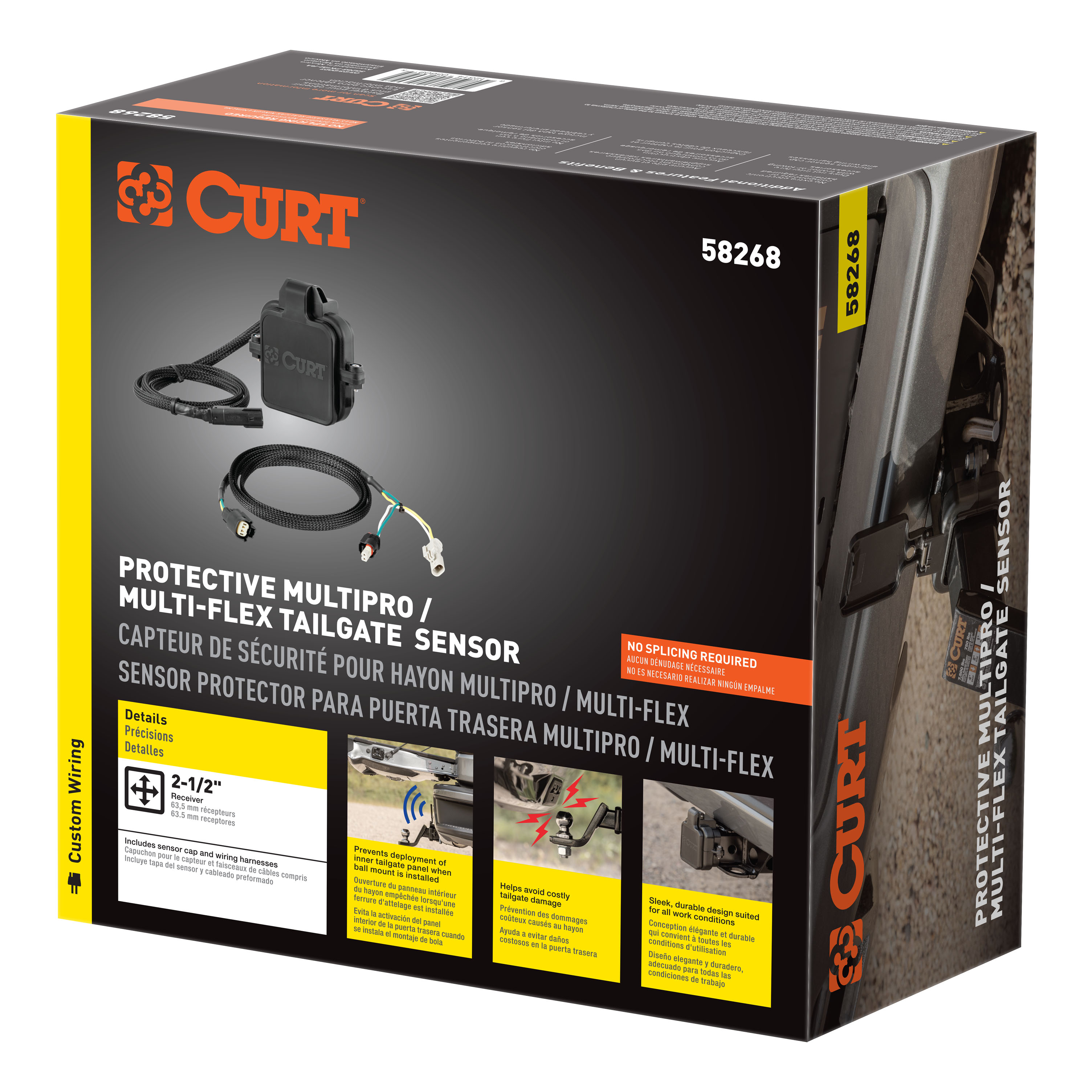 CURT Protective MultiPro / Multi-Flex Tailgate Sensor with 2-1/2 thumbnail 6