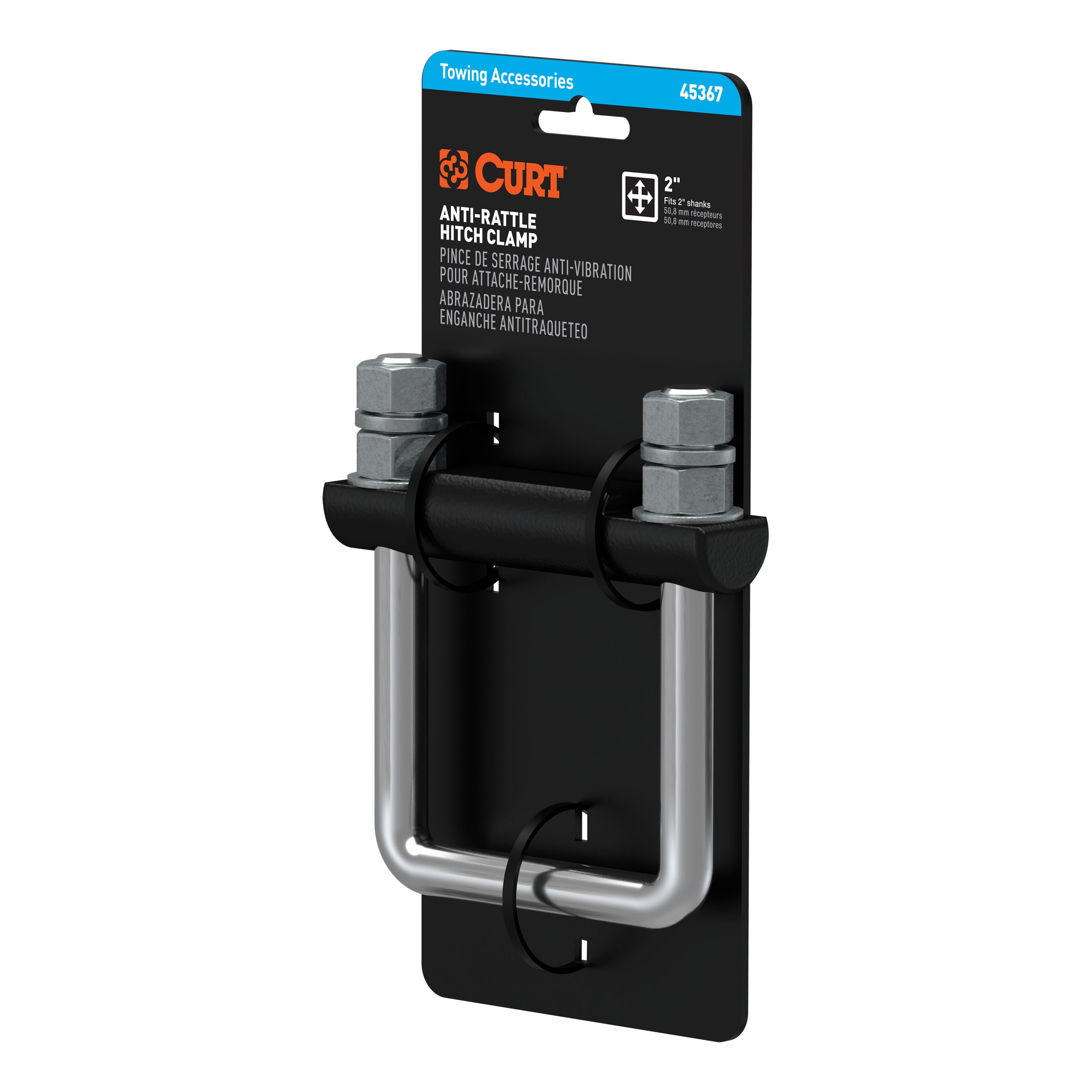 CURT Anti-Rattle Hitch Clamp for 2" Receiver thumbnail 6