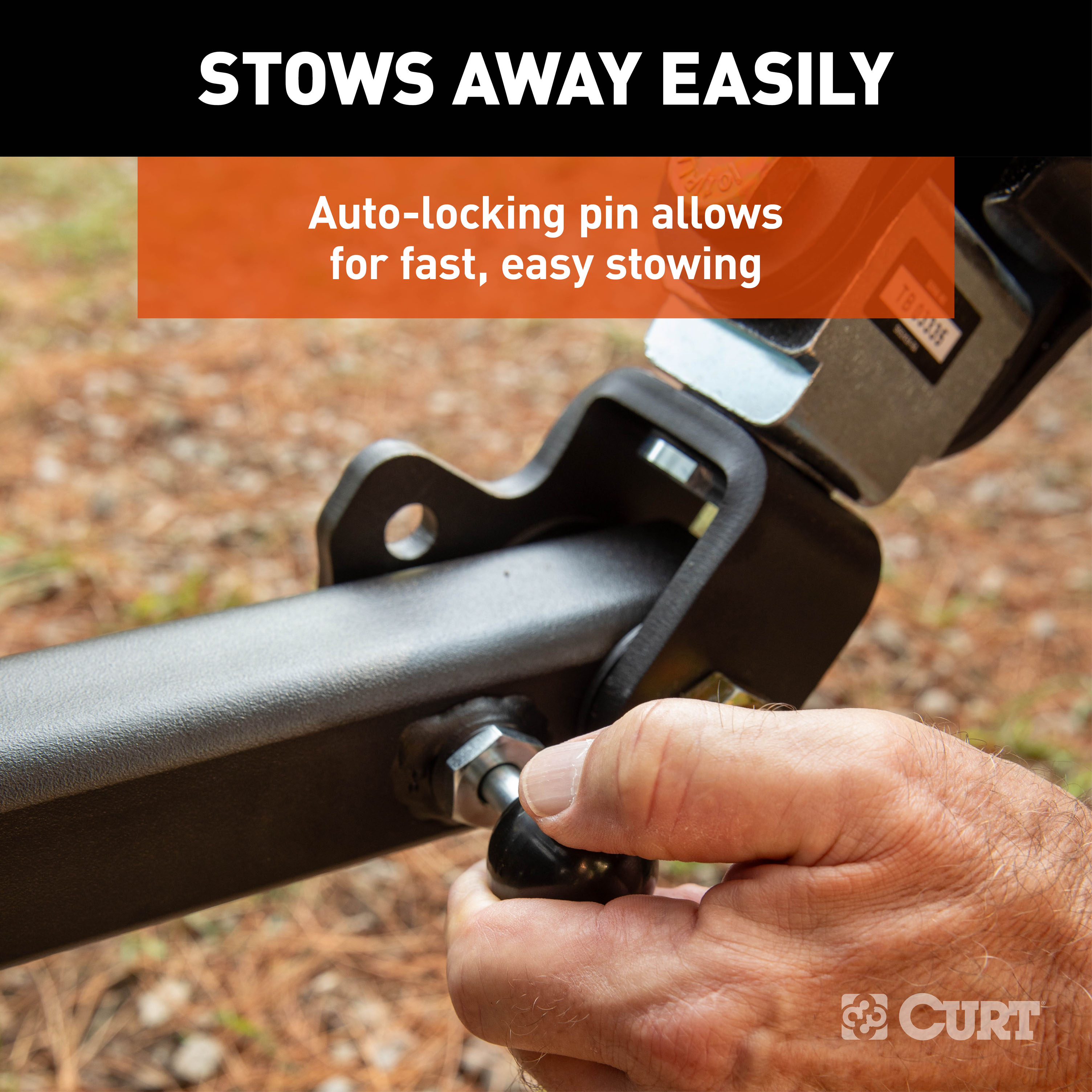 CURT 70012 Seeker Steel RV Tow Bar, 10,000 Pounds, 2-Inch Shank thumbnail 4