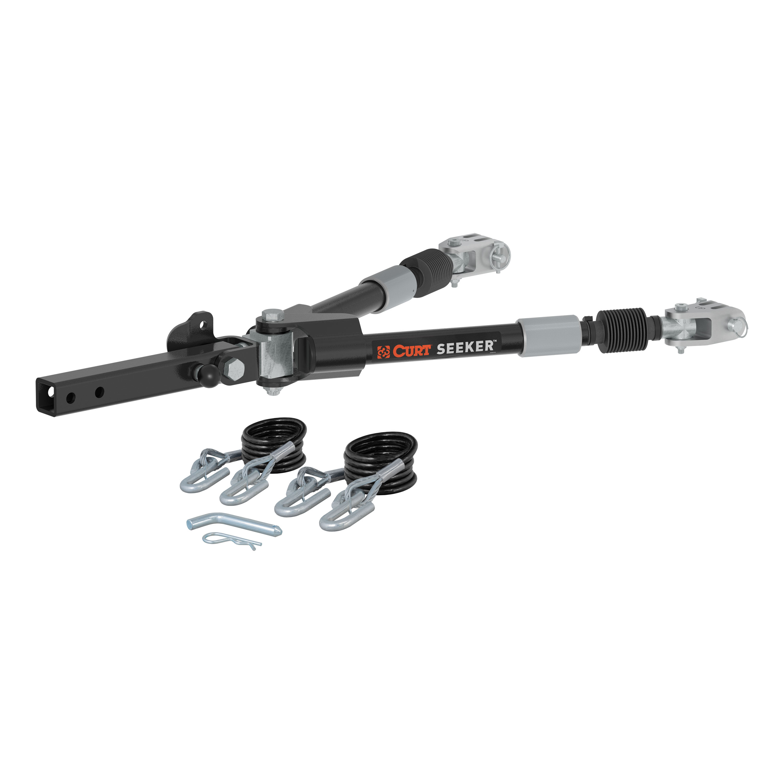 CURT 70012 Seeker Steel RV Tow Bar, 10,000 Pounds, 2-Inch Shank thumbnail 1