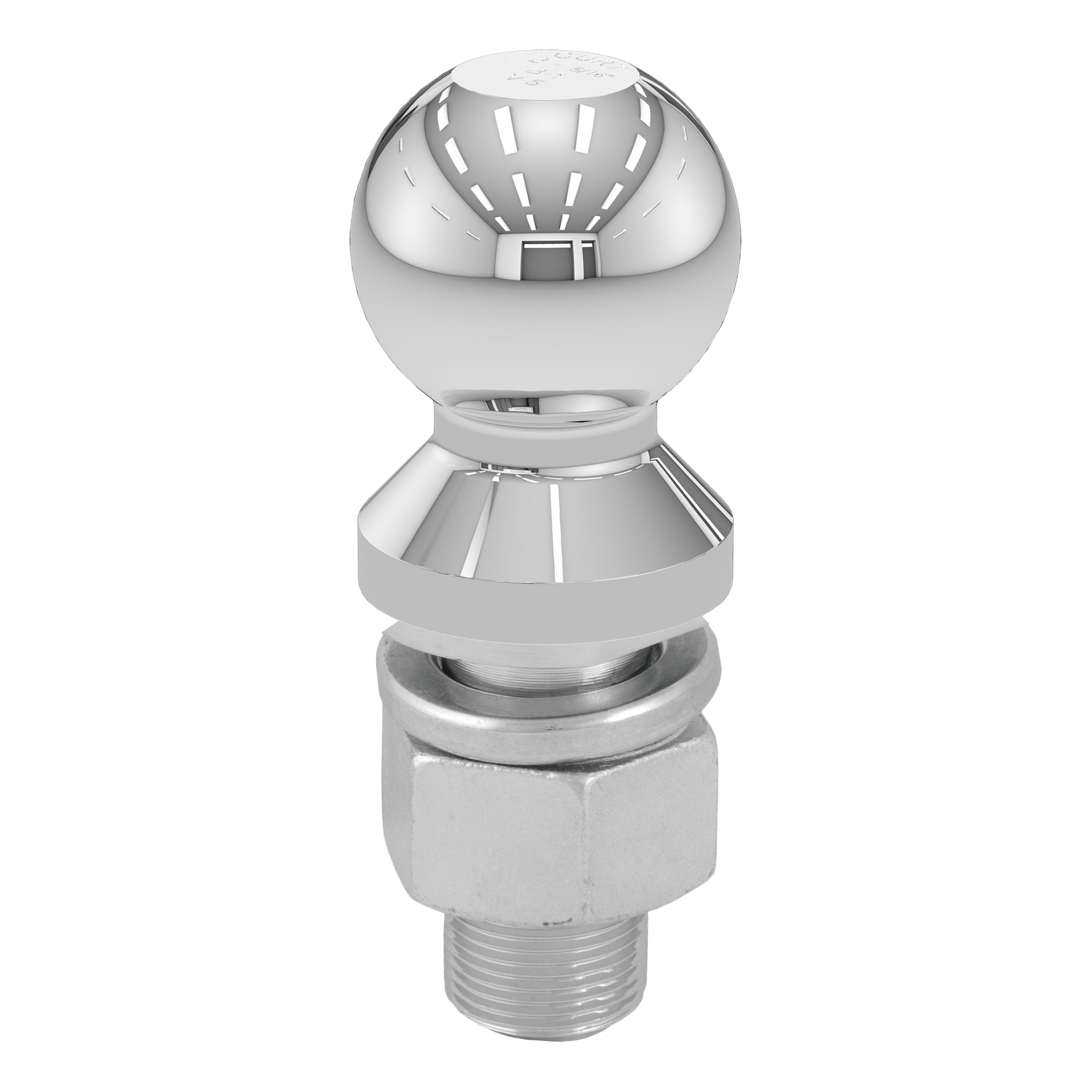 CURT 2-5/16" Trailer Ball (1-1/4" x 2-3/4" Shank, 20,000 lbs., Chrome) 40109 thumbnail 2