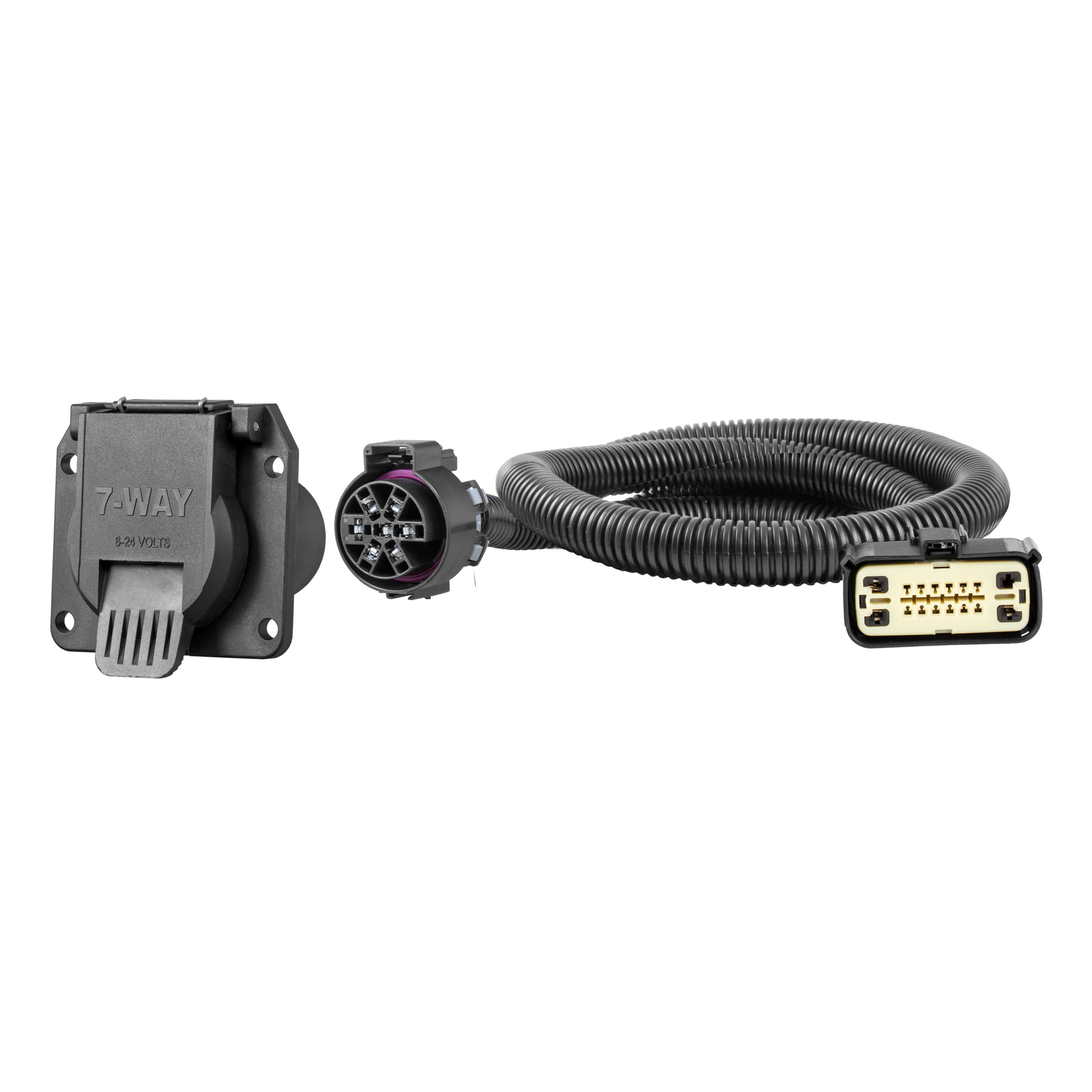 CURT Custom Wiring, 7-Way RV Blade, Select Buick Enclave, Chevy Traverse, GMC Acadia 56537 thumbnail 0