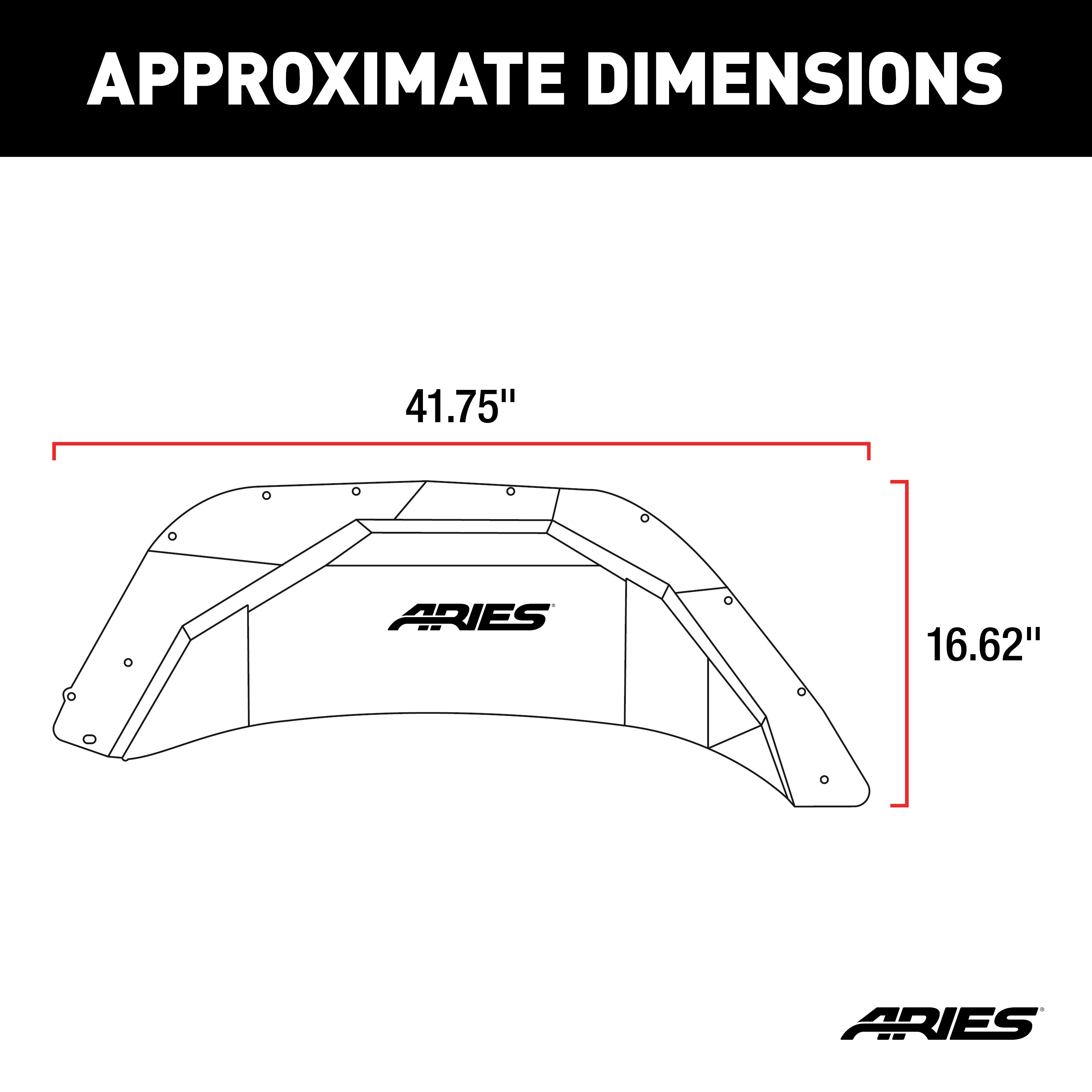 ARIES Jeep Wrangler JL Aluminum Rear Inner Fender Liners Fender Liner thumbnail 7
