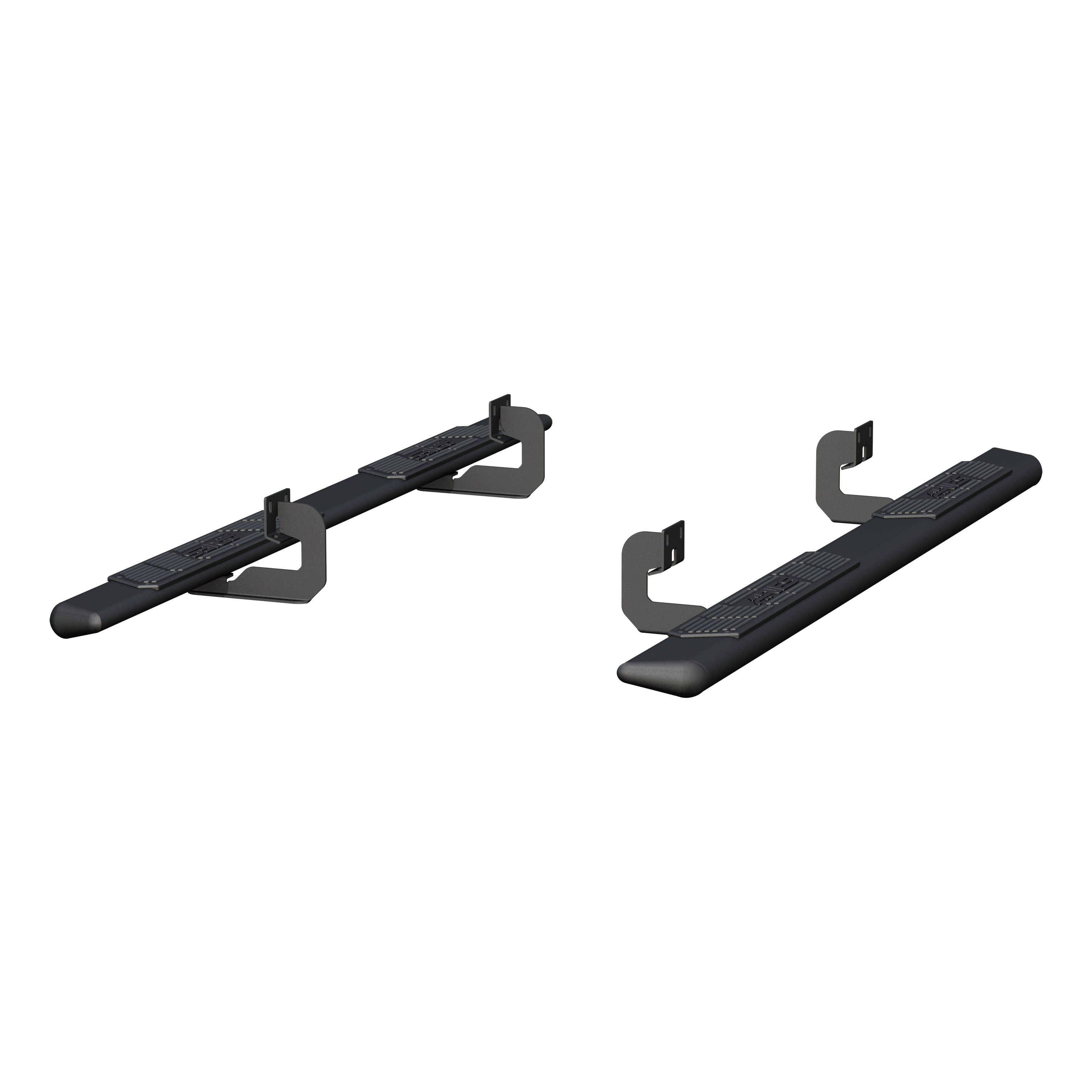 ARIES AscentStep 5-1/2" x 85" Black Steel Running Boards, Select Ford F-150 Step Nerf Bar Kit thumbnail 2