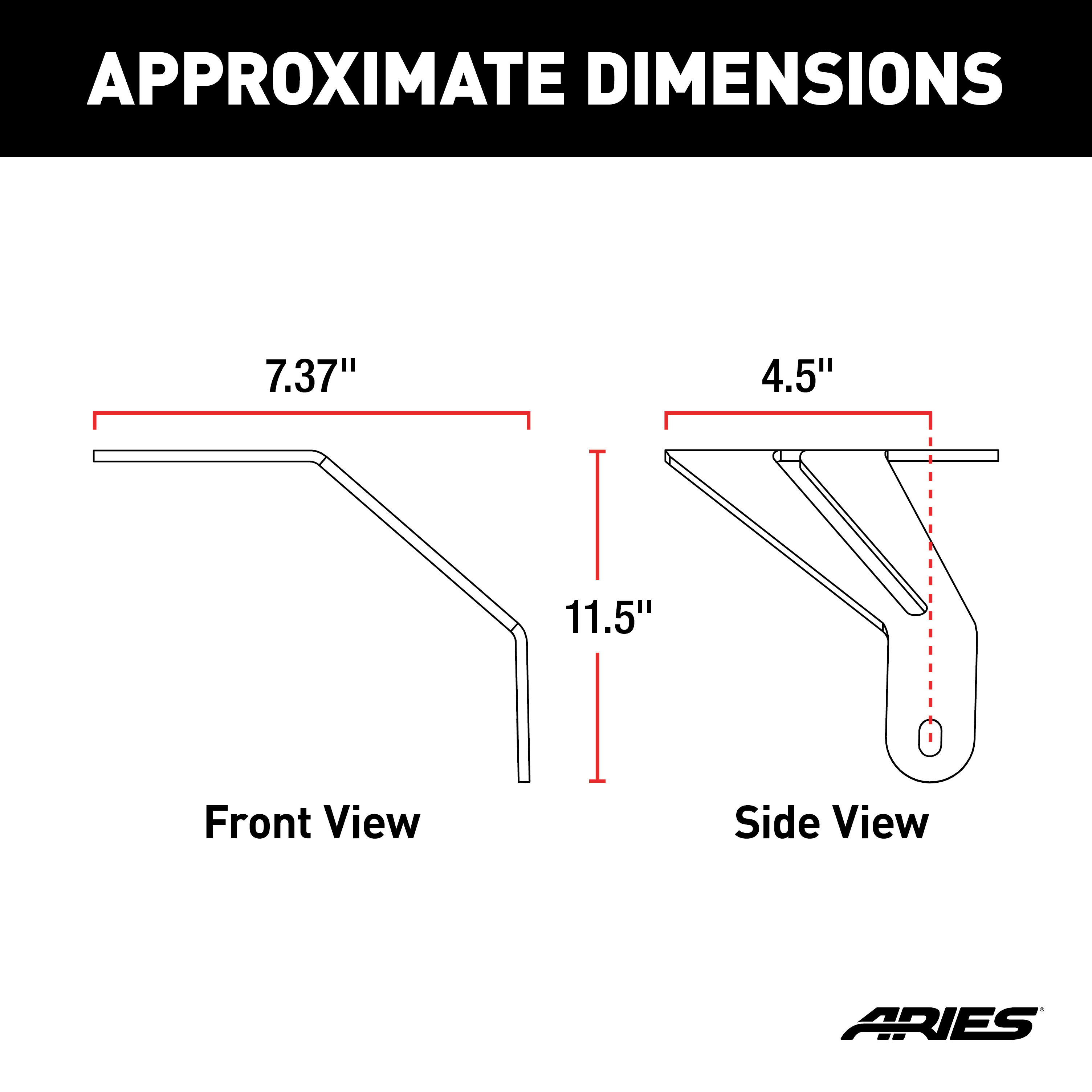 ARIES Jeep JL Windshield Light Brackets Windshield Hinge Light Bracket thumbnail 7