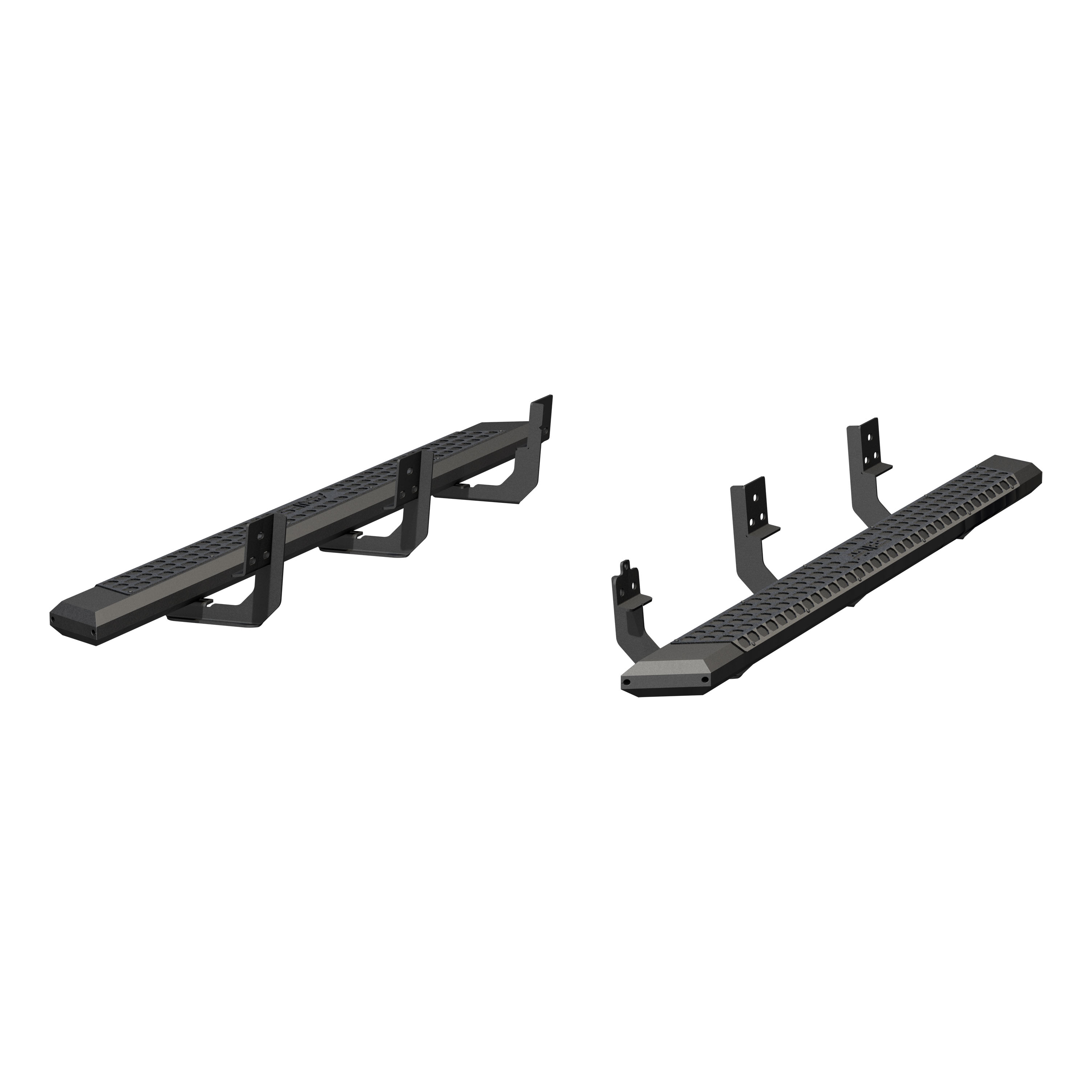 ARIES AdvantEDGE 5-1/2" x 85" Black Aluminum Side Bars, Select Dodge, Ram 1500 to 5500 Step Nerf Bar Kit thumbnail 2