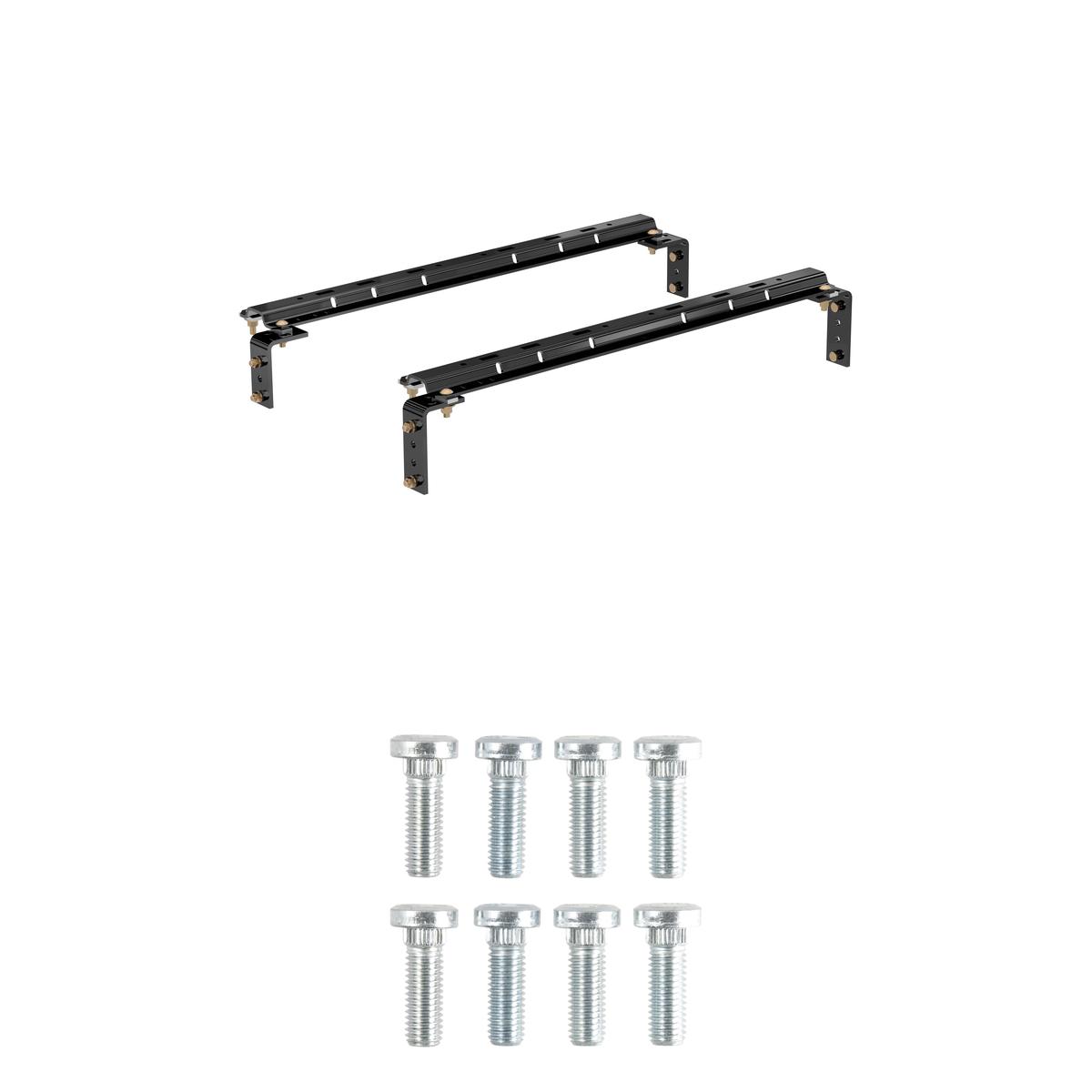 CURT Universal 5th Wheel Base Rails, 25K (Gloss Black) Fifth Wheel Trailer Hitch Mount Kit thumbnail 0