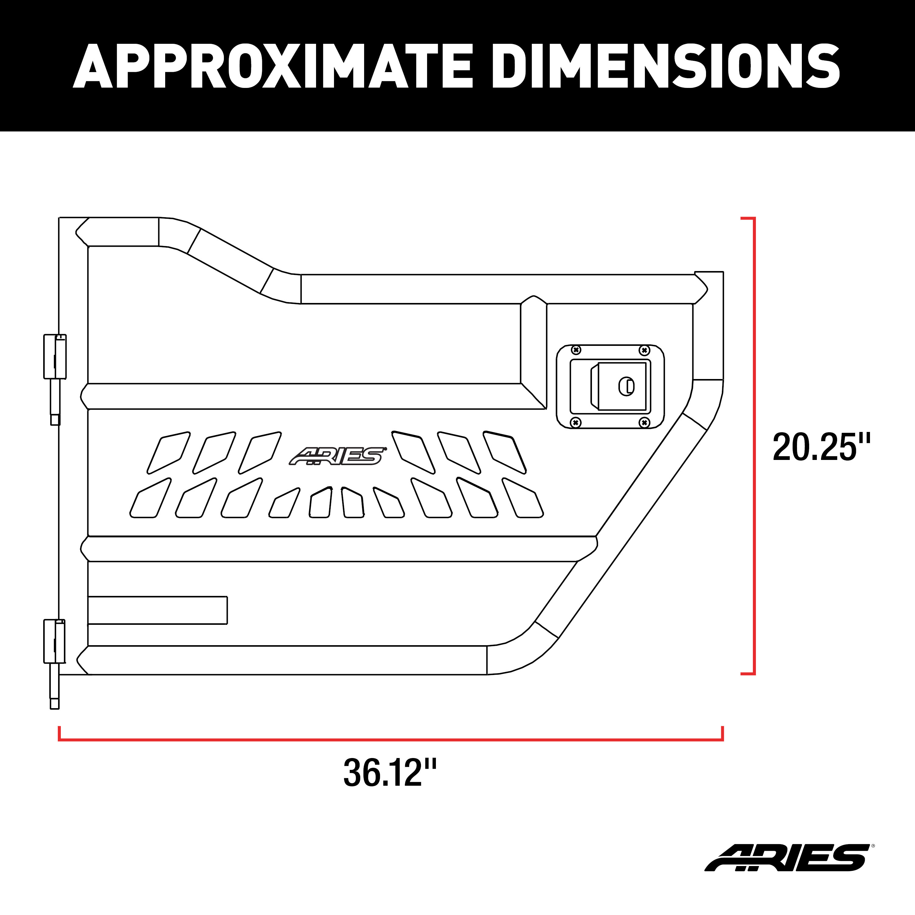 ARIES Jeep Wrangler JL, Gladiator Aluminum Front Tube Doors Door thumbnail 2