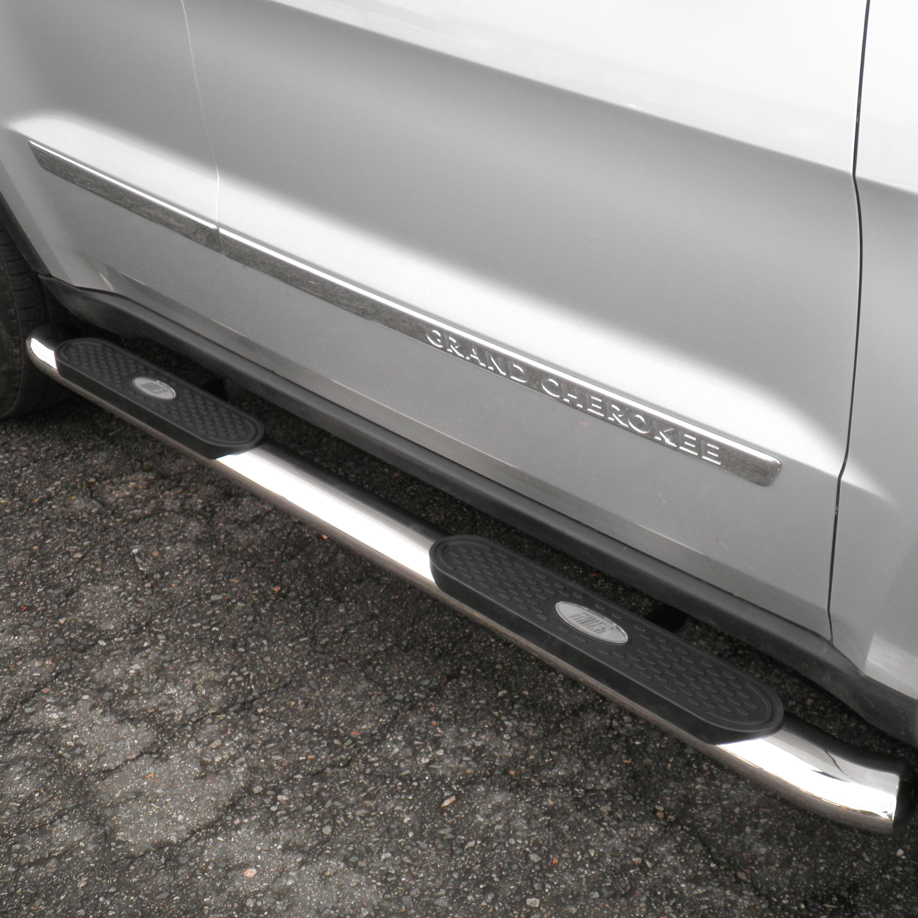 ARIES 4" Polished Stainless Oval Side Bars, Select Jeep Grand Cherokee Step Nerf Bar Kit thumbnail 8