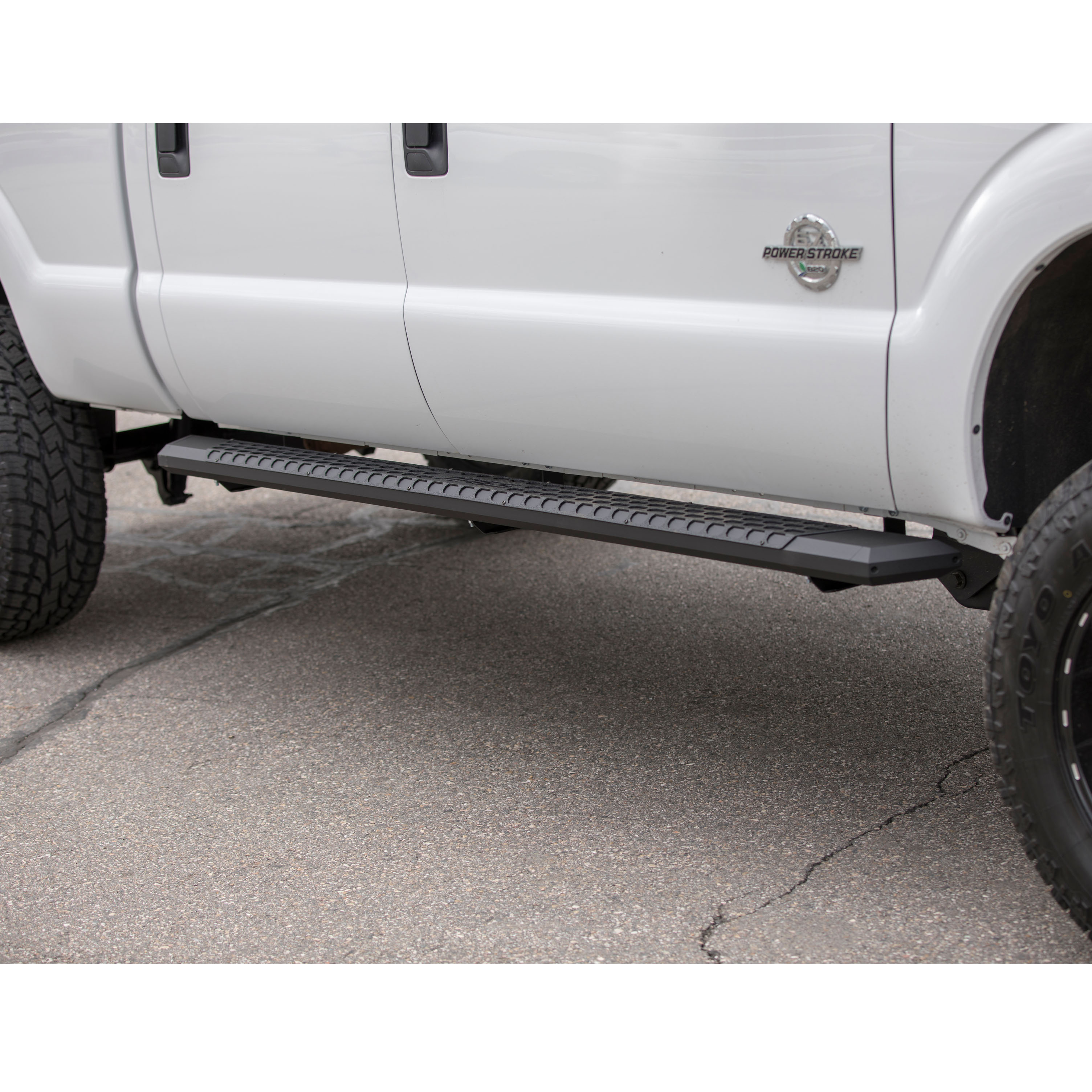 ARIES AdvantEDGE 5-1/2" x 91" Black Aluminum Side Bars, Select Ford F250, F350, F450 Step Nerf Bar thumbnail 9
