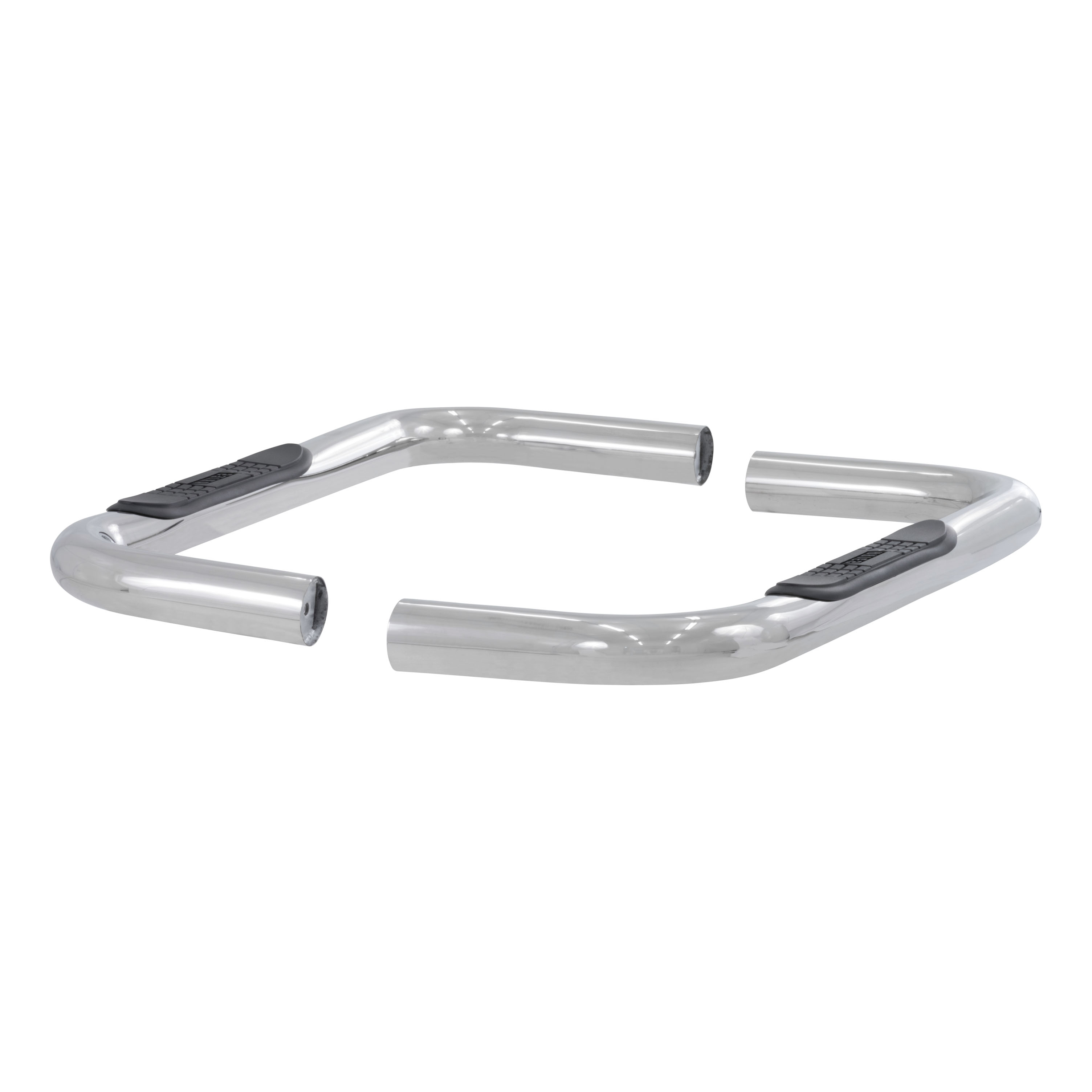 ARIES 3" Round Polished Stainless Side Bars, Select Chevrolet, GMC Blazer K5 Step Nerf Bar Kit thumbnail 1
