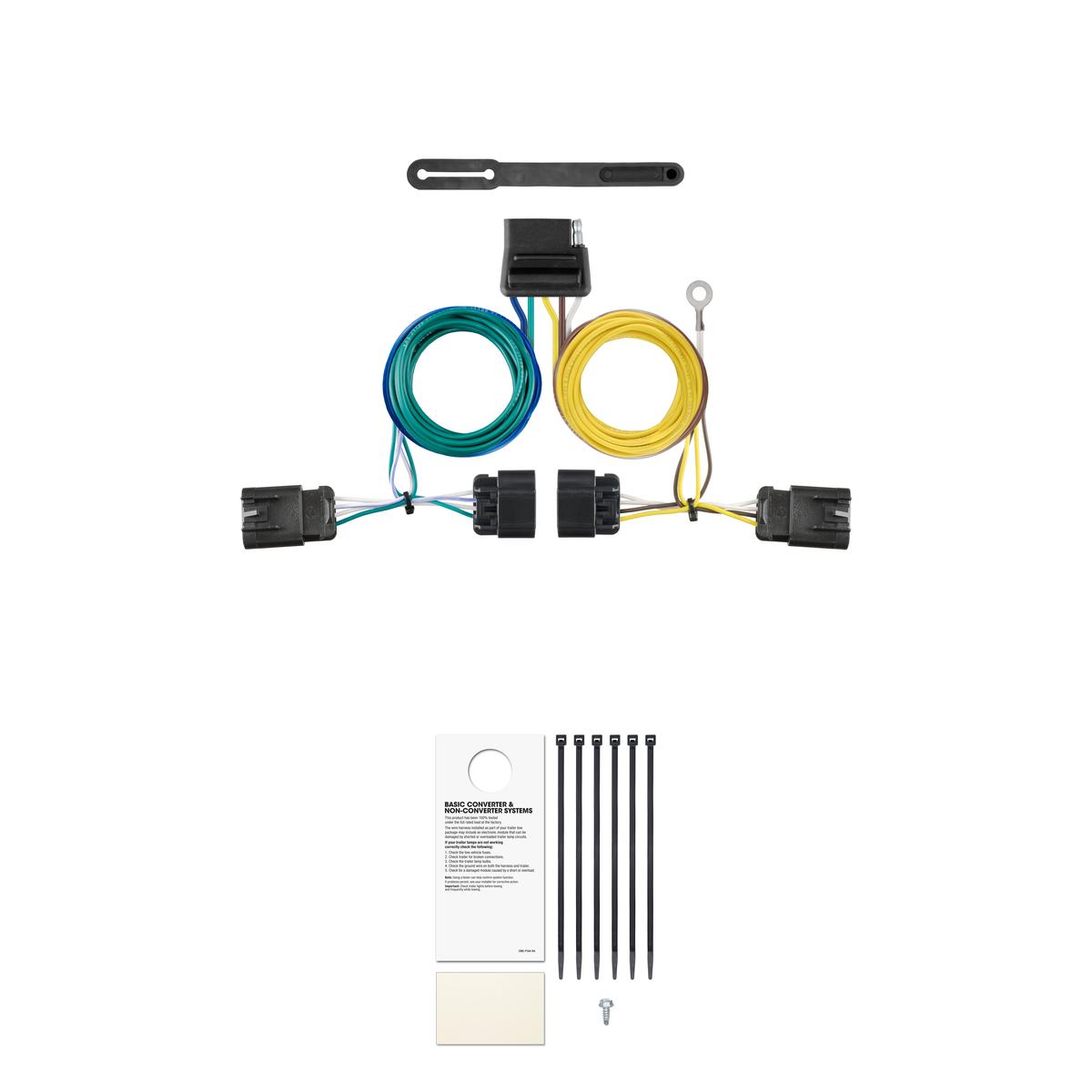 CURT Custom Wiring Harness, 5-Way Flat Output, Select GMC Terrain, Chevrolet Equinox Trailer Connector Kit thumbnail 0