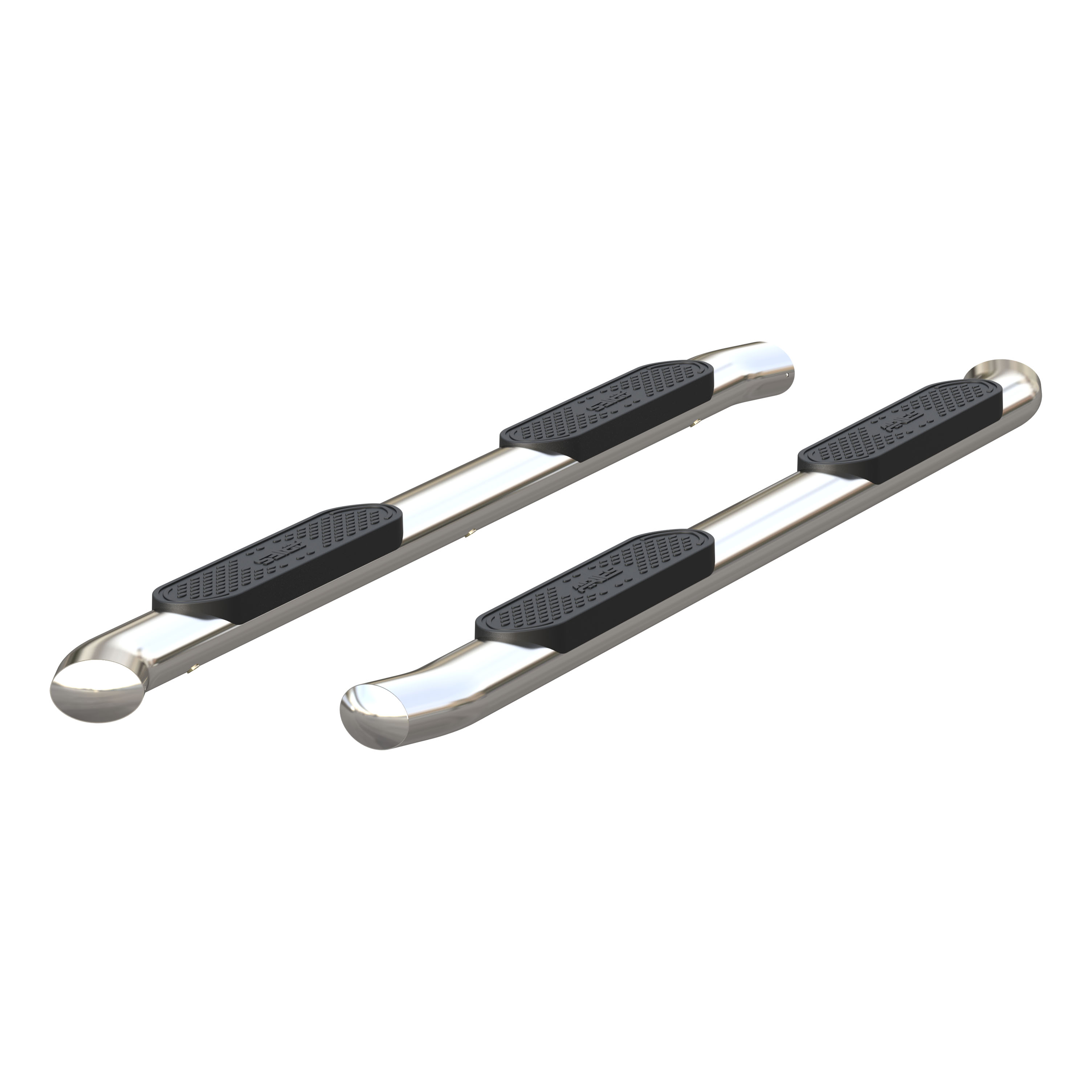 ARIES 4" Polished Stainless Oval Side Bars, Select Ford Ranger SuperCrew Step Nerf Bar Kit thumbnail 2