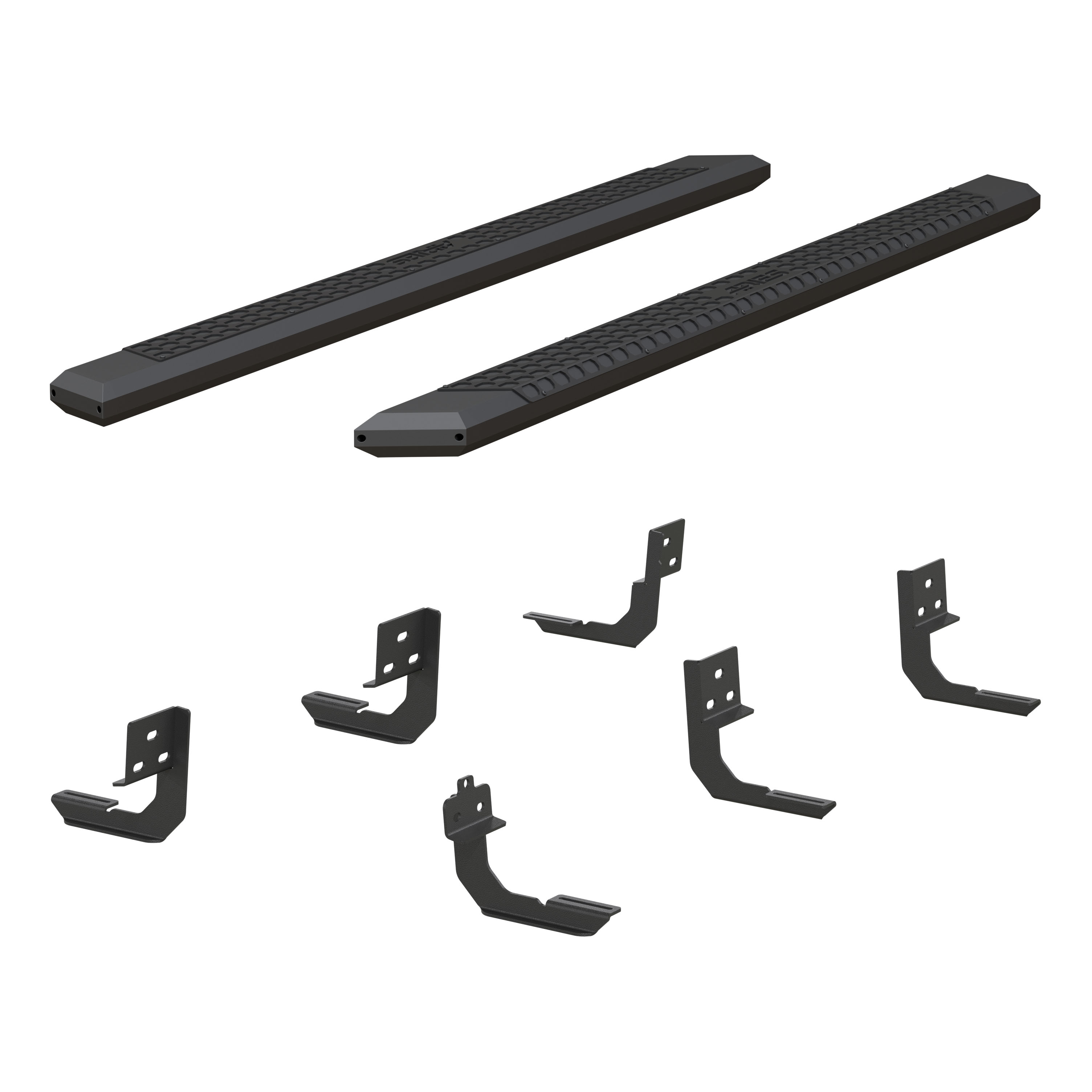 ARIES AdvantEDGE 5-1/2" x 91" Black Aluminum Side Bars, Select Ram 2500, 3500 Step Nerf Bar Kit thumbnail 2