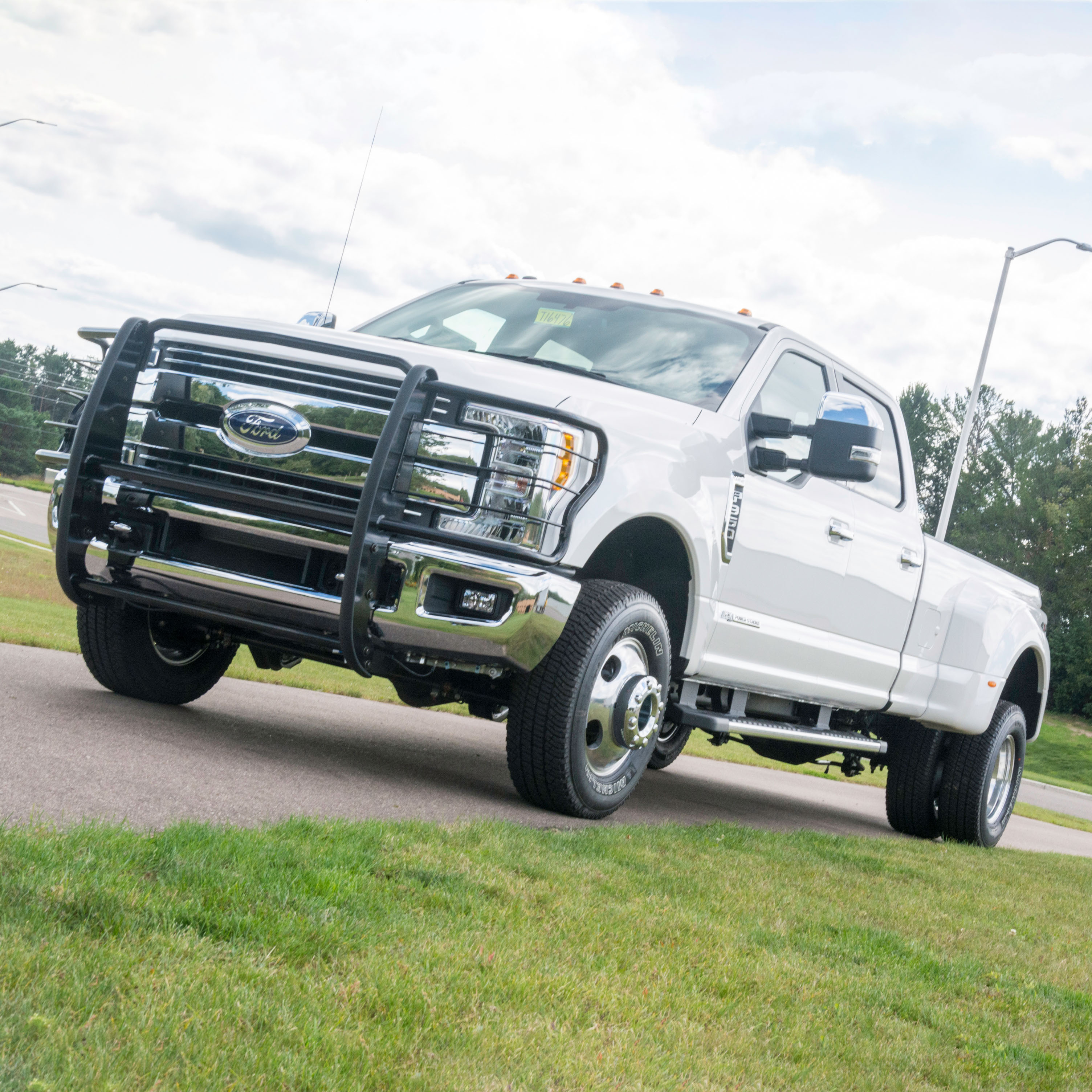 ARIES Black Steel Grille Guard, Select Ford F-250, F-350 Super Duty Grille Guard thumbnail 8