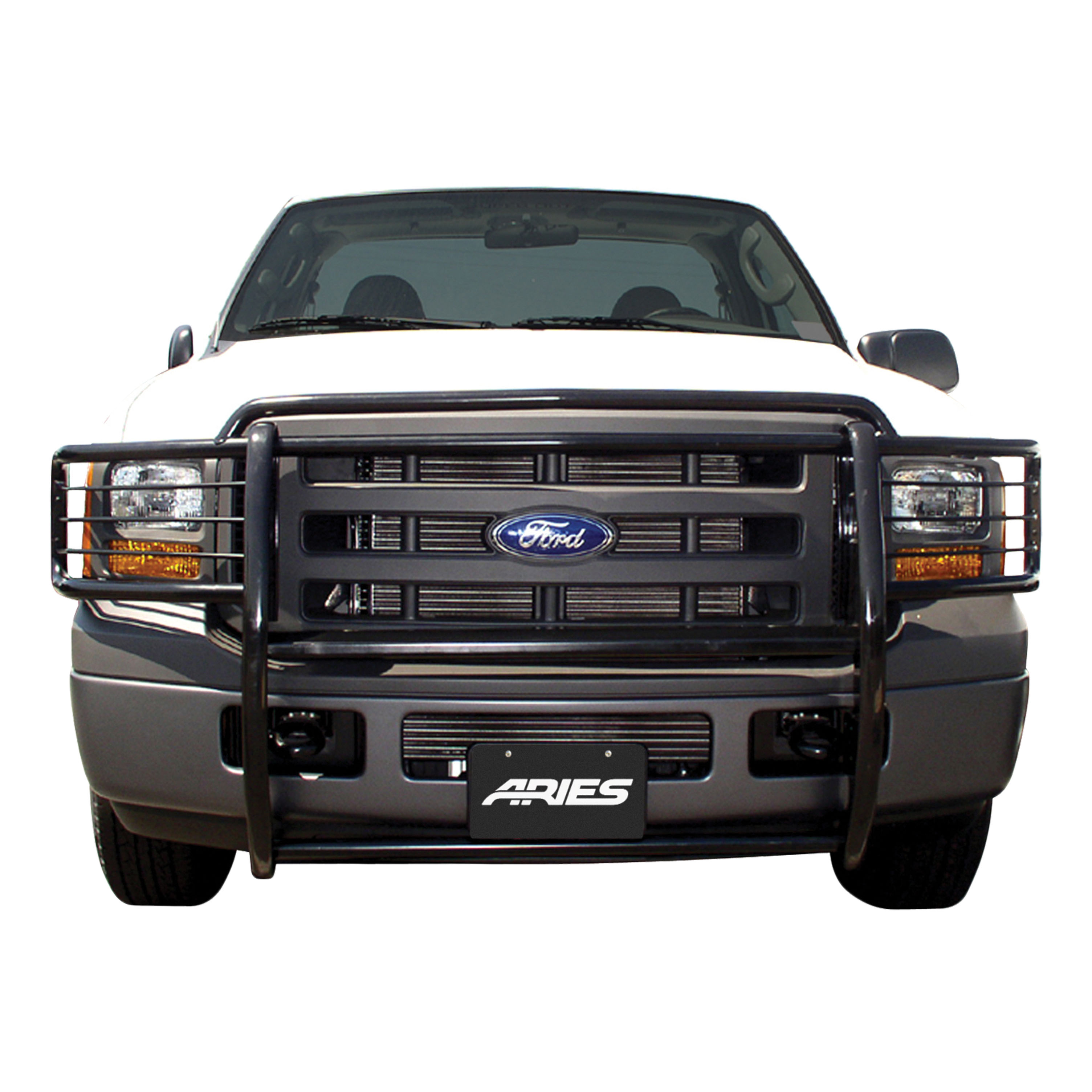 ARIES Black Steel Grille Guard, Select Ford Excursion, F-250, F-350 Super Duty Grille Guard thumbnail 7