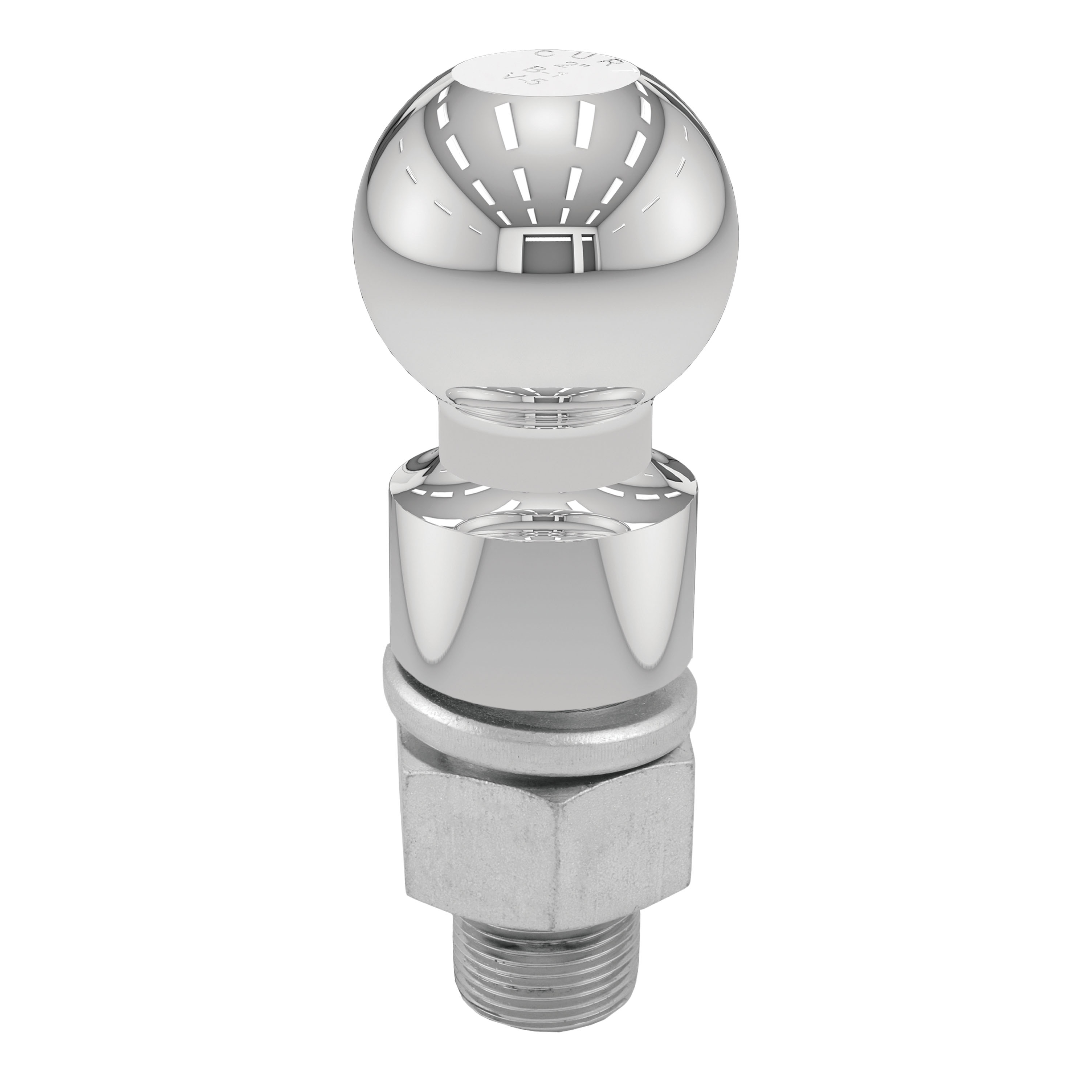 CURT 2-5/16" Trailer Ball (1-1/4" x 2-5/8" Shank, 1" Rise, 10,000 lbs., Chrome) Trailer Hitch Ball thumbnail 0