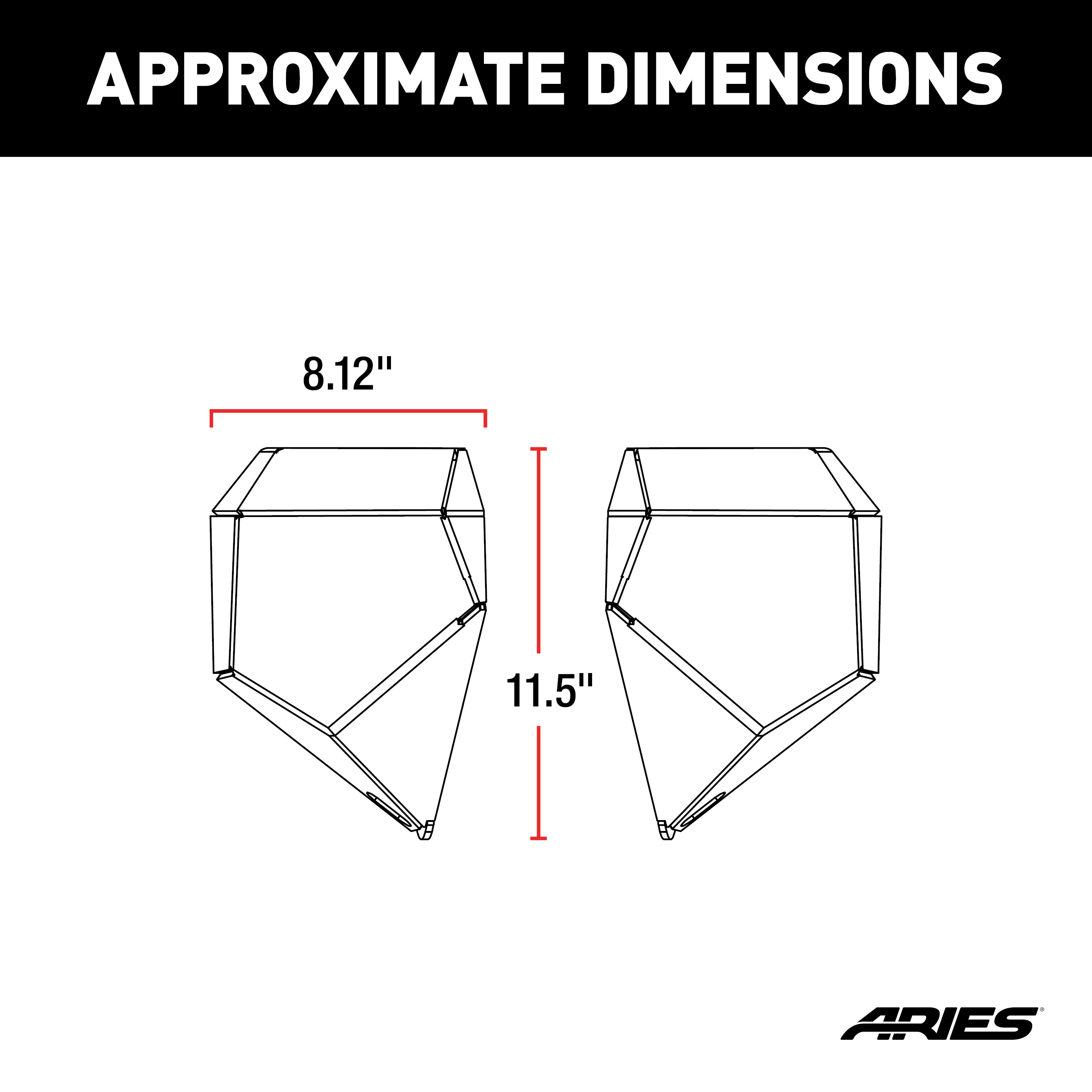 ARIES TrailChaser Jeep Wrangler, Gladiator Aluminum Front Bumper Corners Bumper thumbnail 6