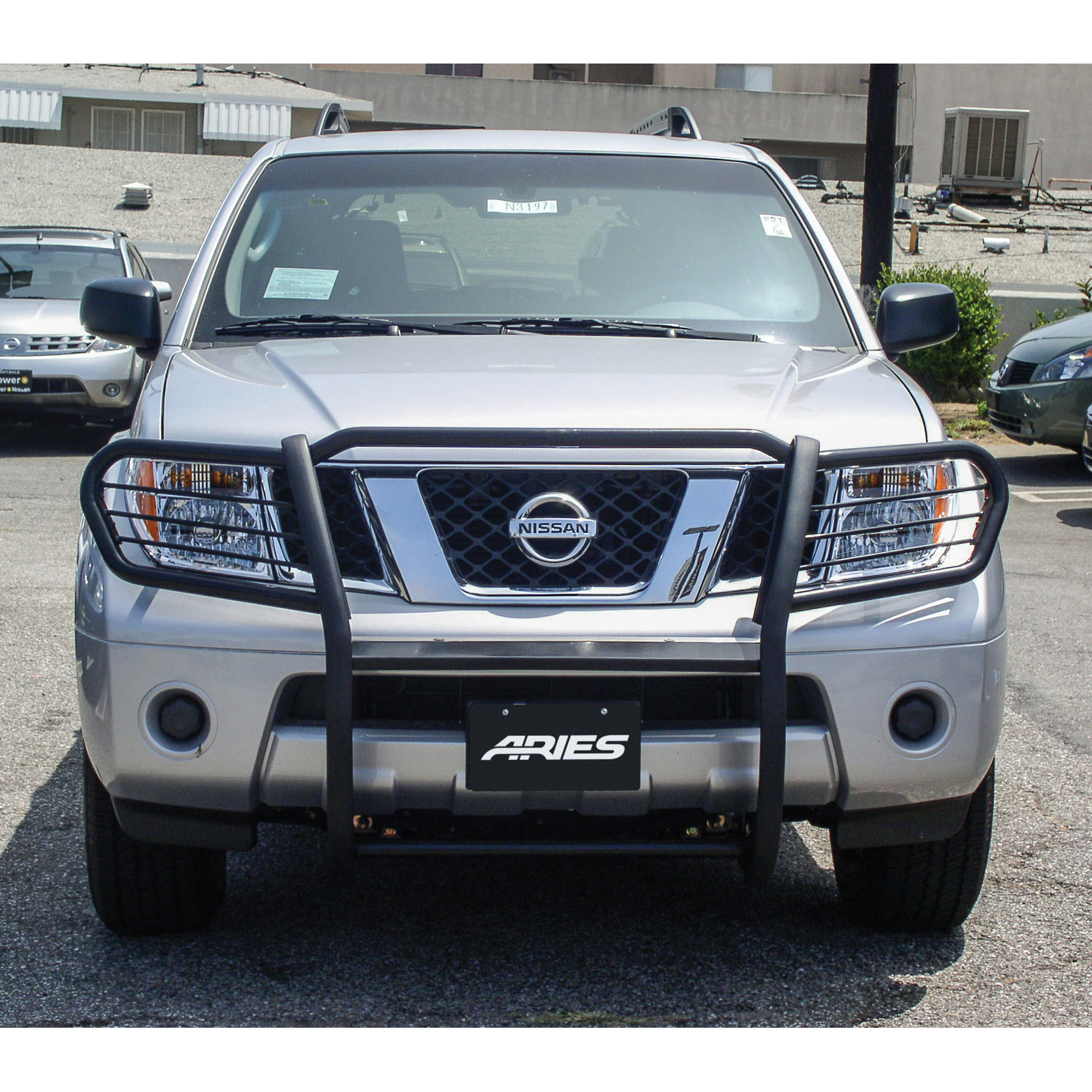 ARIES Black Steel Grille Guard, Select Nissan Frontier, Pathfinder Grille Guard thumbnail 9