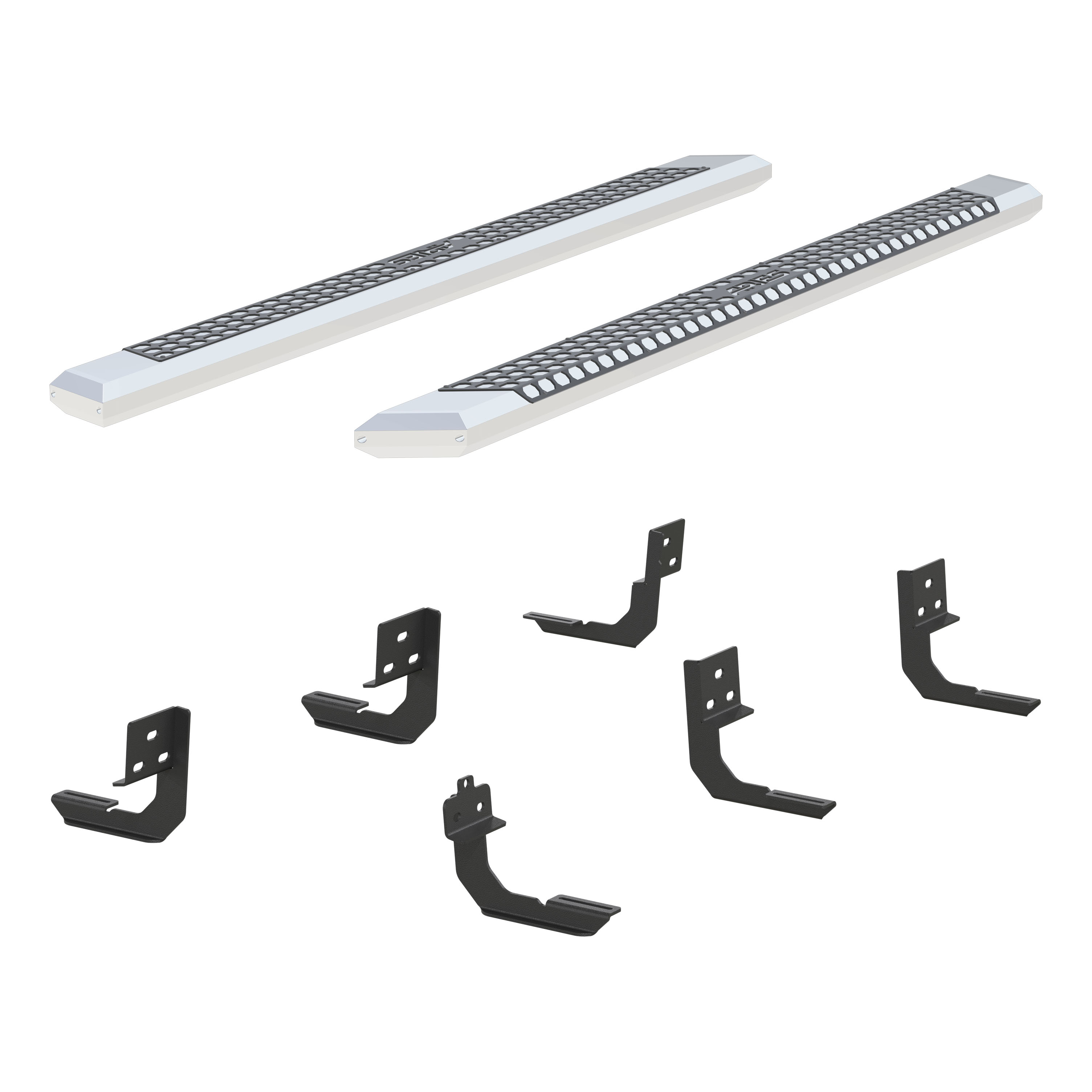 ARIES AdvantEDGE 5-1/2" x 91" Chrome Aluminum Side Bars, Select Dodge, Ram 2500, 3500 Step Nerf Bar Kit thumbnail 2