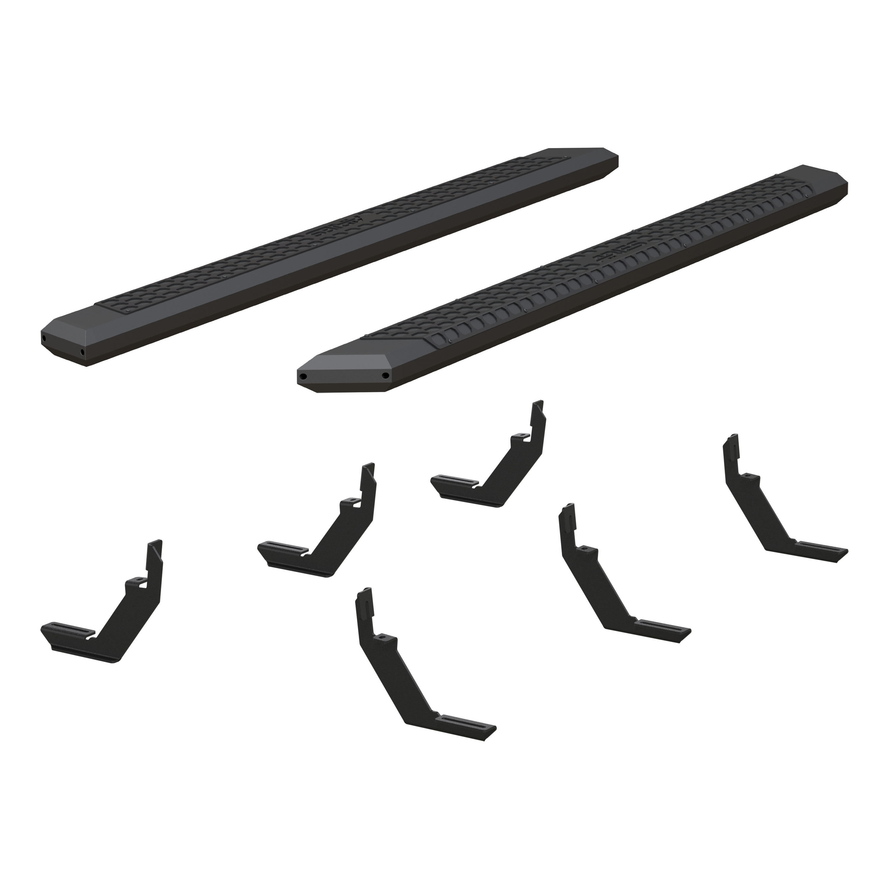 ARIES AdvantEDGE 5-1/2" x 85" Black Aluminum Side Bars, Select Colorado, Canyon Step Nerf Bar Kit thumbnail 2