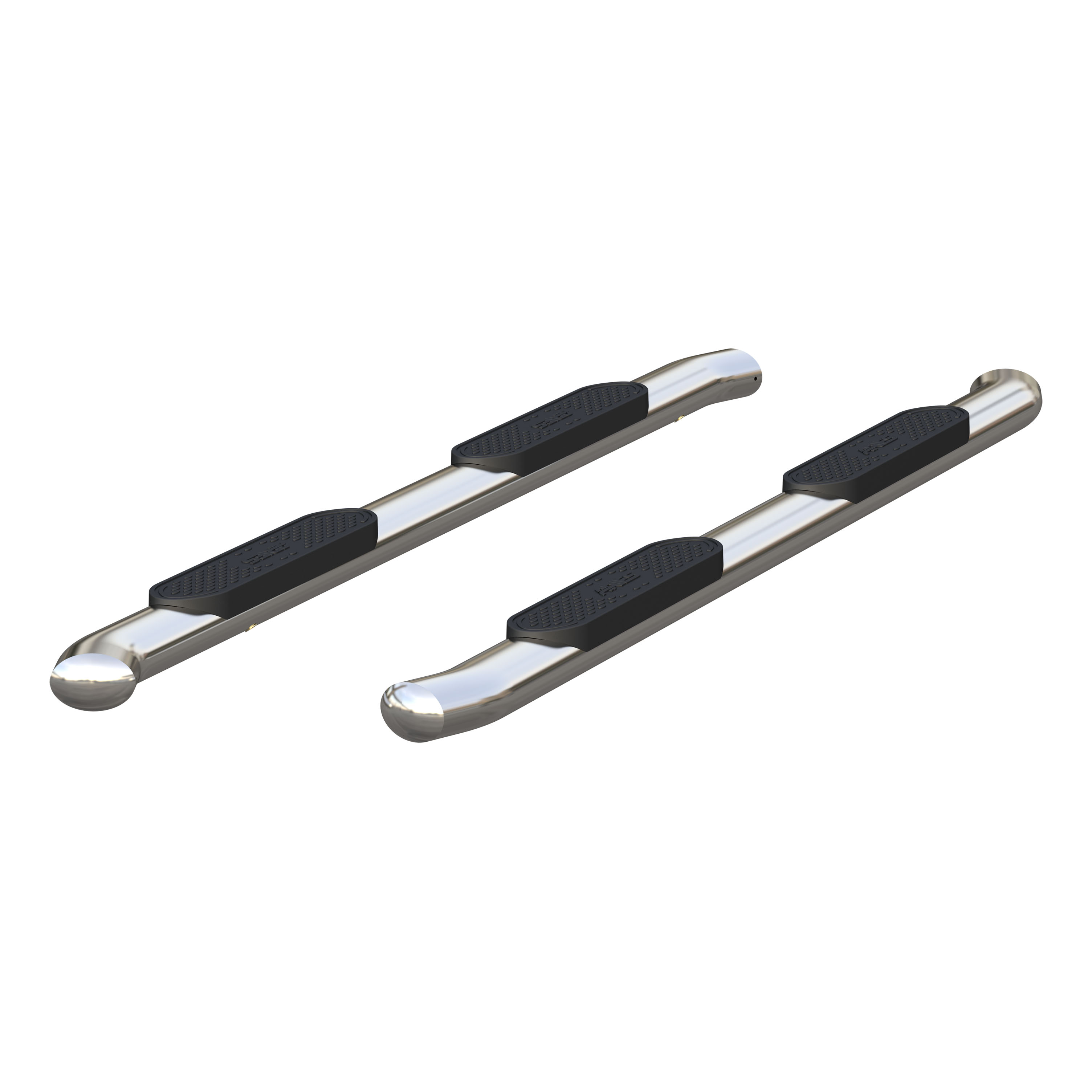 ARIES 4" Polished Stainless Oval Side Bars, Select Ford Excursion, F-250, F-350 Step Nerf Bar Kit thumbnail 2