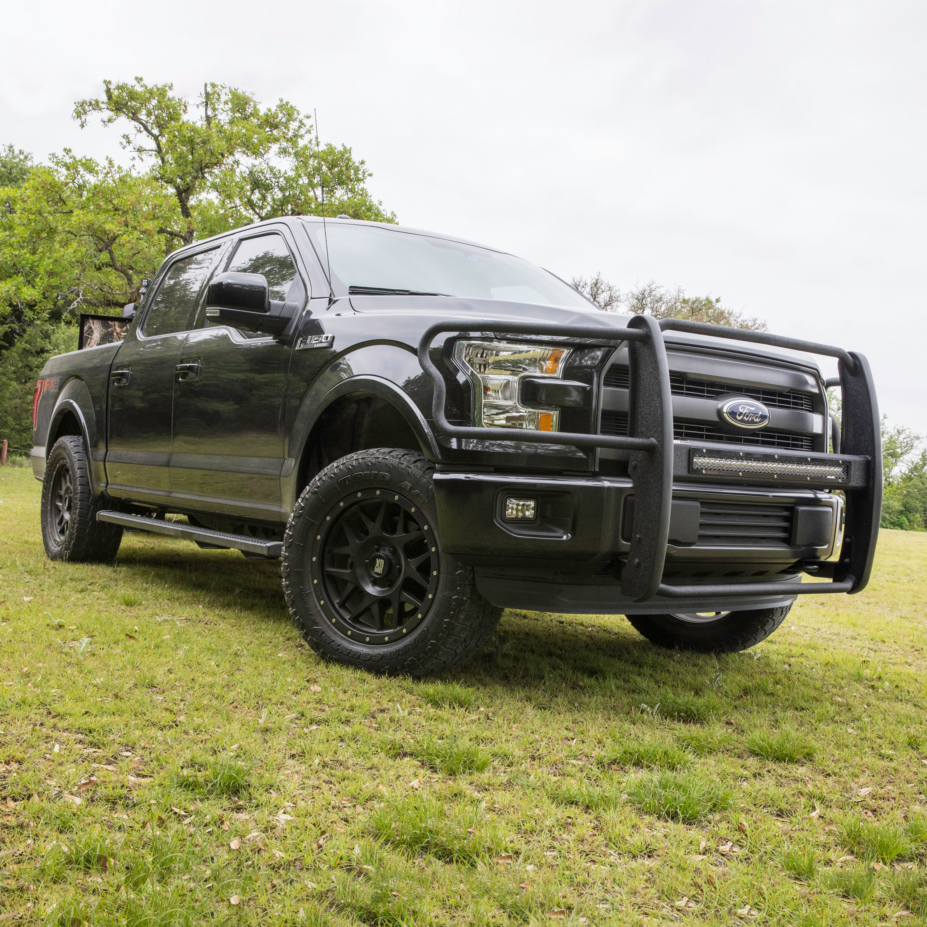ARIES Pro Series Black Steel Grille Guard, Select Ford F-150 Grille Guard thumbnail 9