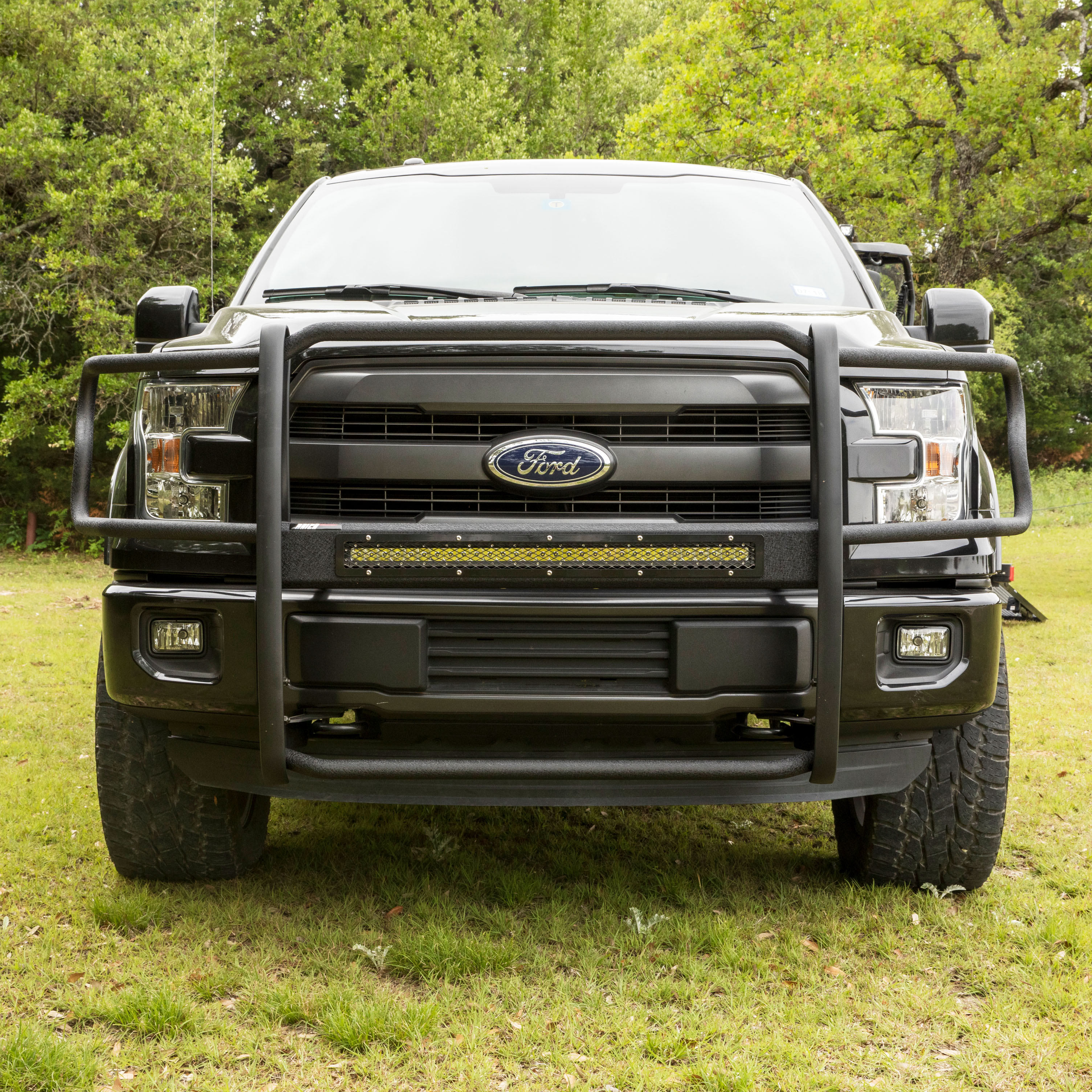 ARIES Pro Series Black Steel Grille Guard, Select Ford F-150 Grille Guard thumbnail 10