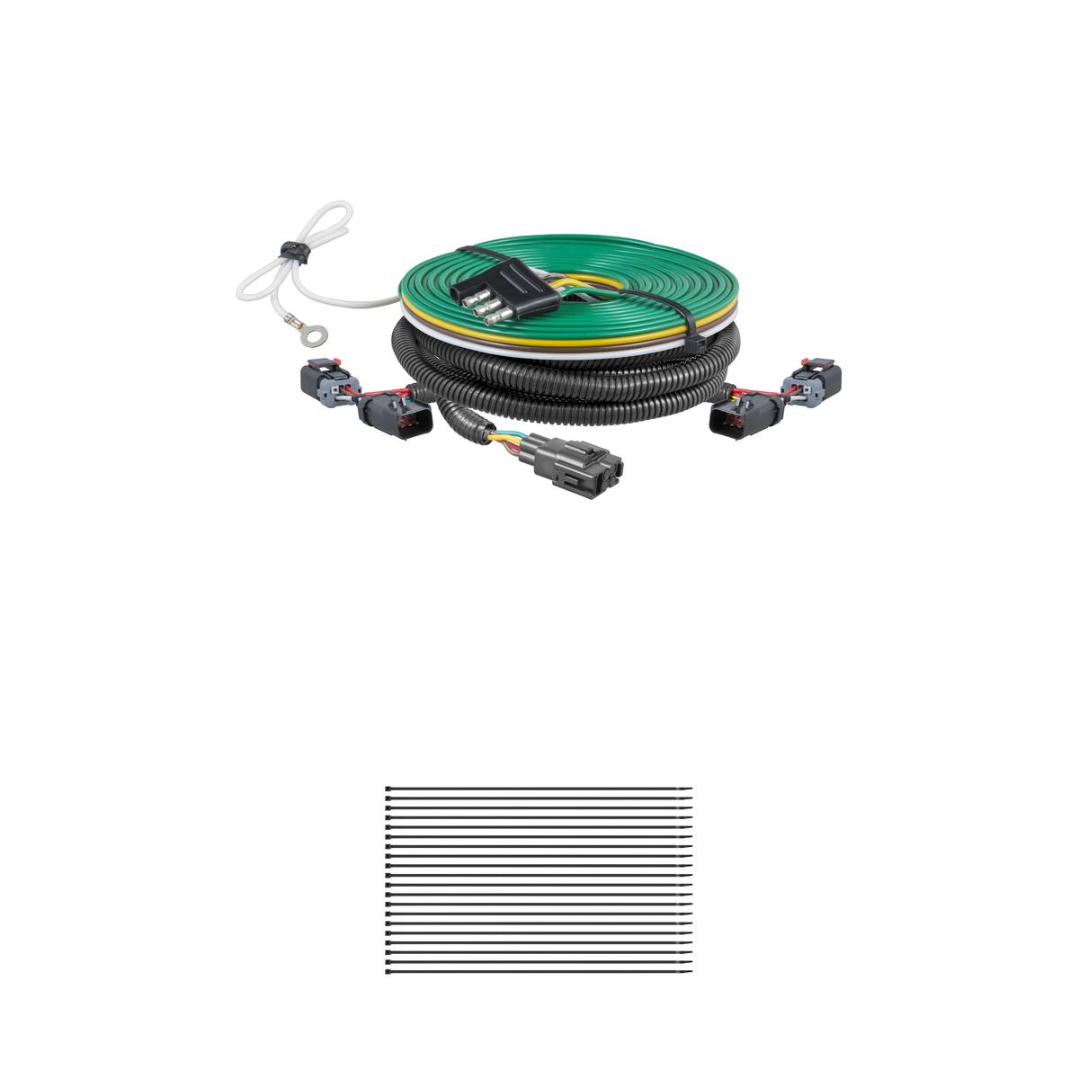 CURT Custom Towed-Vehicle RV Wiring Harness, Select Jeep Liberty Trailer Connector Kit thumbnail 0