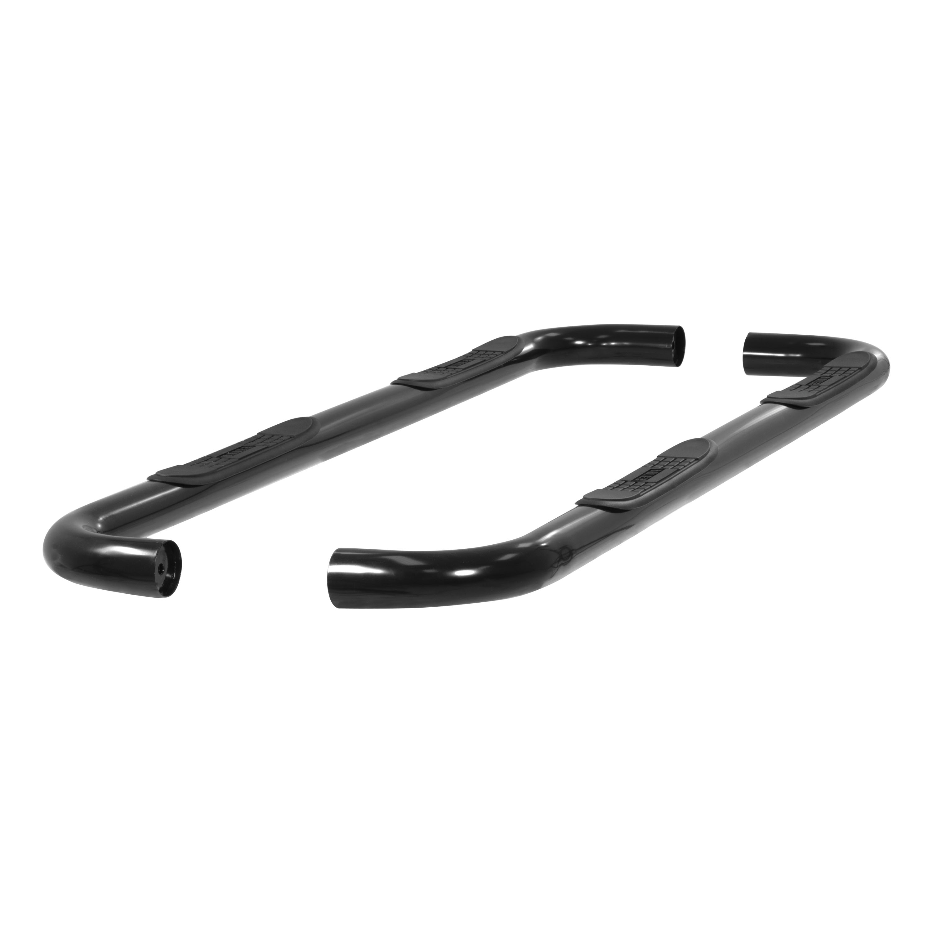 ARIES 3" Round Black Steel Side Bars, Select Chevrolet Tahoe, GMC Yukon Step Nerf Bar Kit thumbnail 1