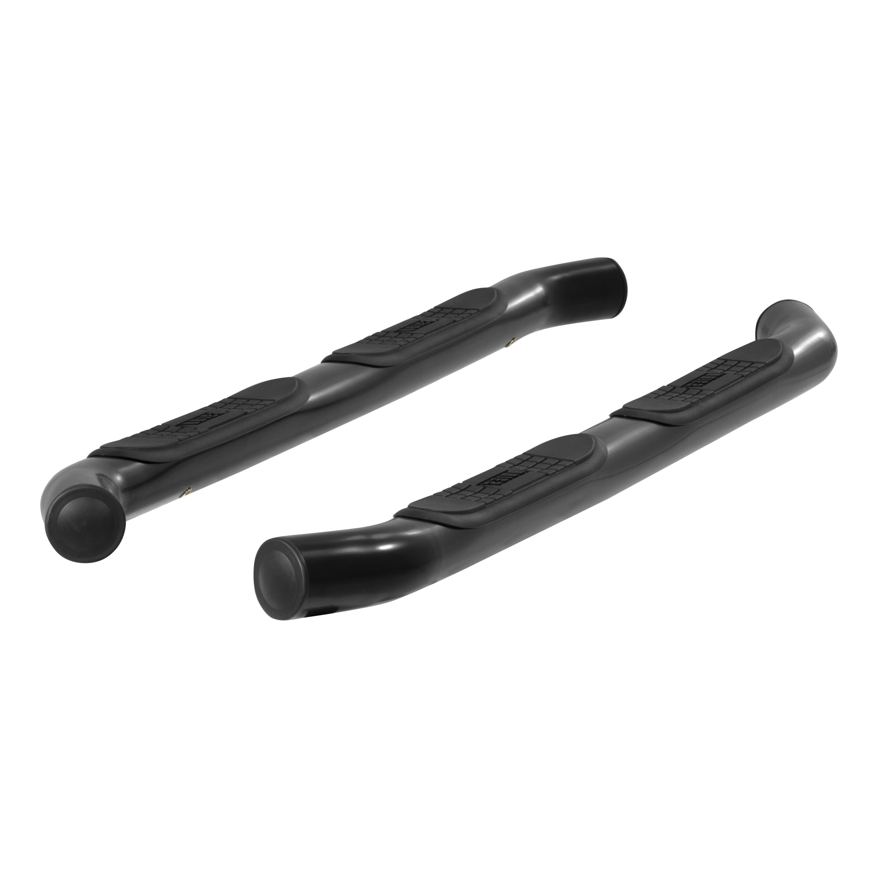ARIES 3" Round Black Steel Side Bars, Select Toyota FJ Cruiser Step Nerf Bar Kit thumbnail 1