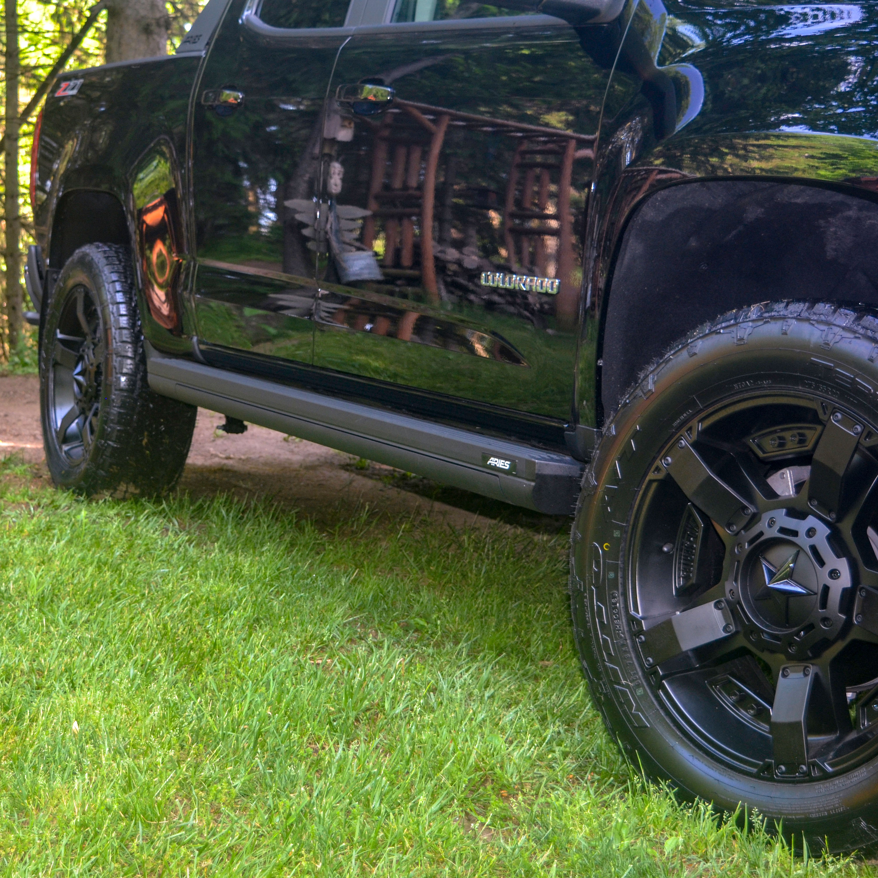 ARIES ActionTrac 83.6" Powered Running Boards, Select Colorado, Canyon Crew Cab Step Nerf Bar Kit thumbnail 12