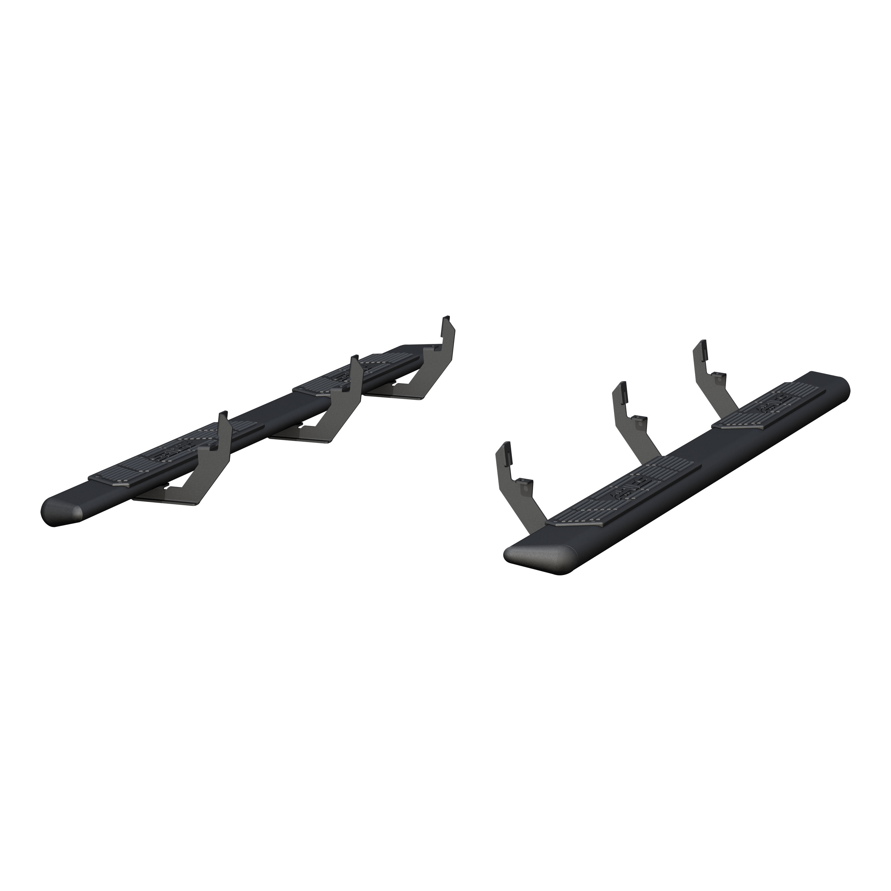 ARIES AscentStep 5-1/2" x 85" Black Steel Running Boards, Select Colorado, Canyon Step Nerf Bar Kit thumbnail 1