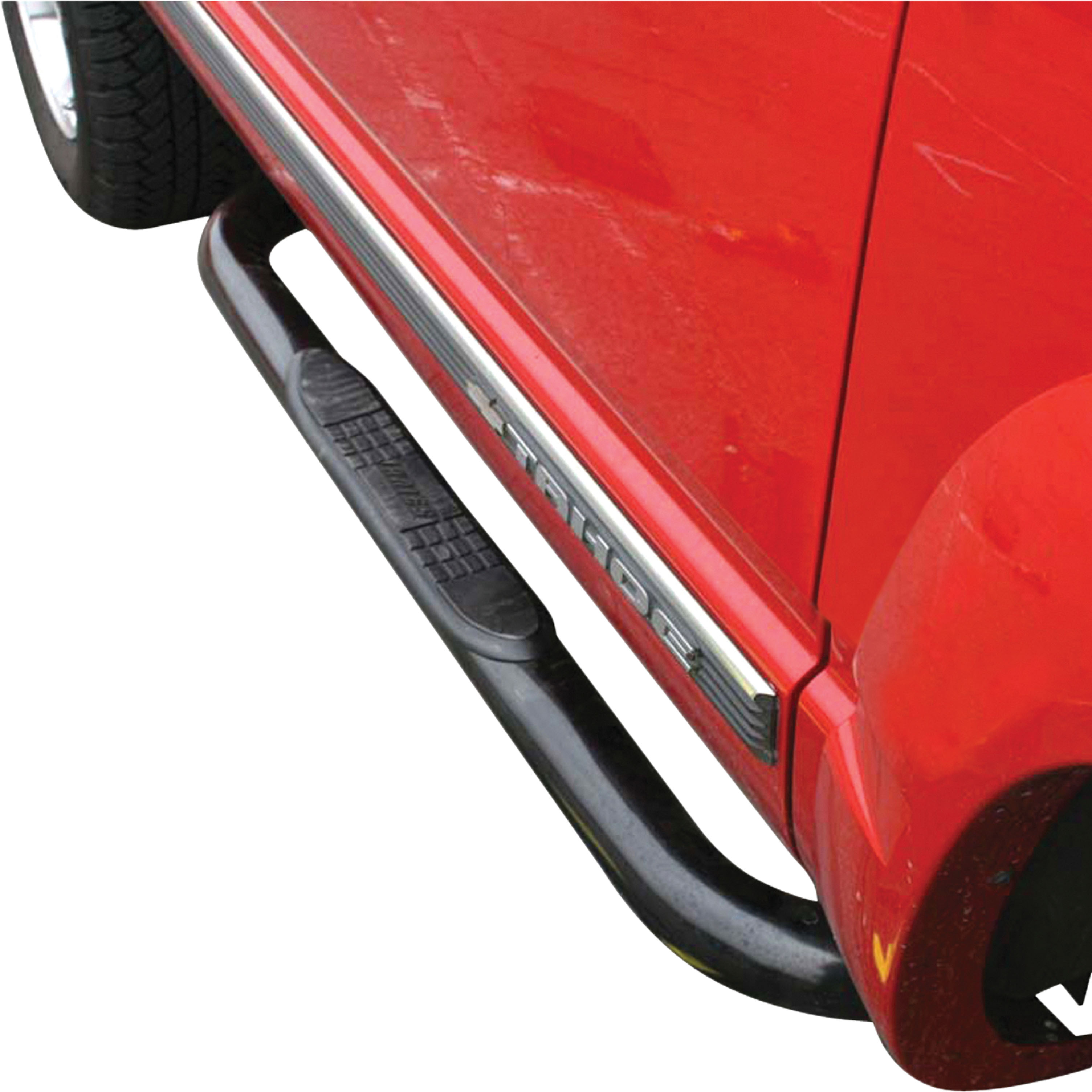 ARIES 3" Round Black Steel Side Bars, Select Blazer FS, Tahoe, Yukon, C, K Step Nerf Bar Kit thumbnail 6